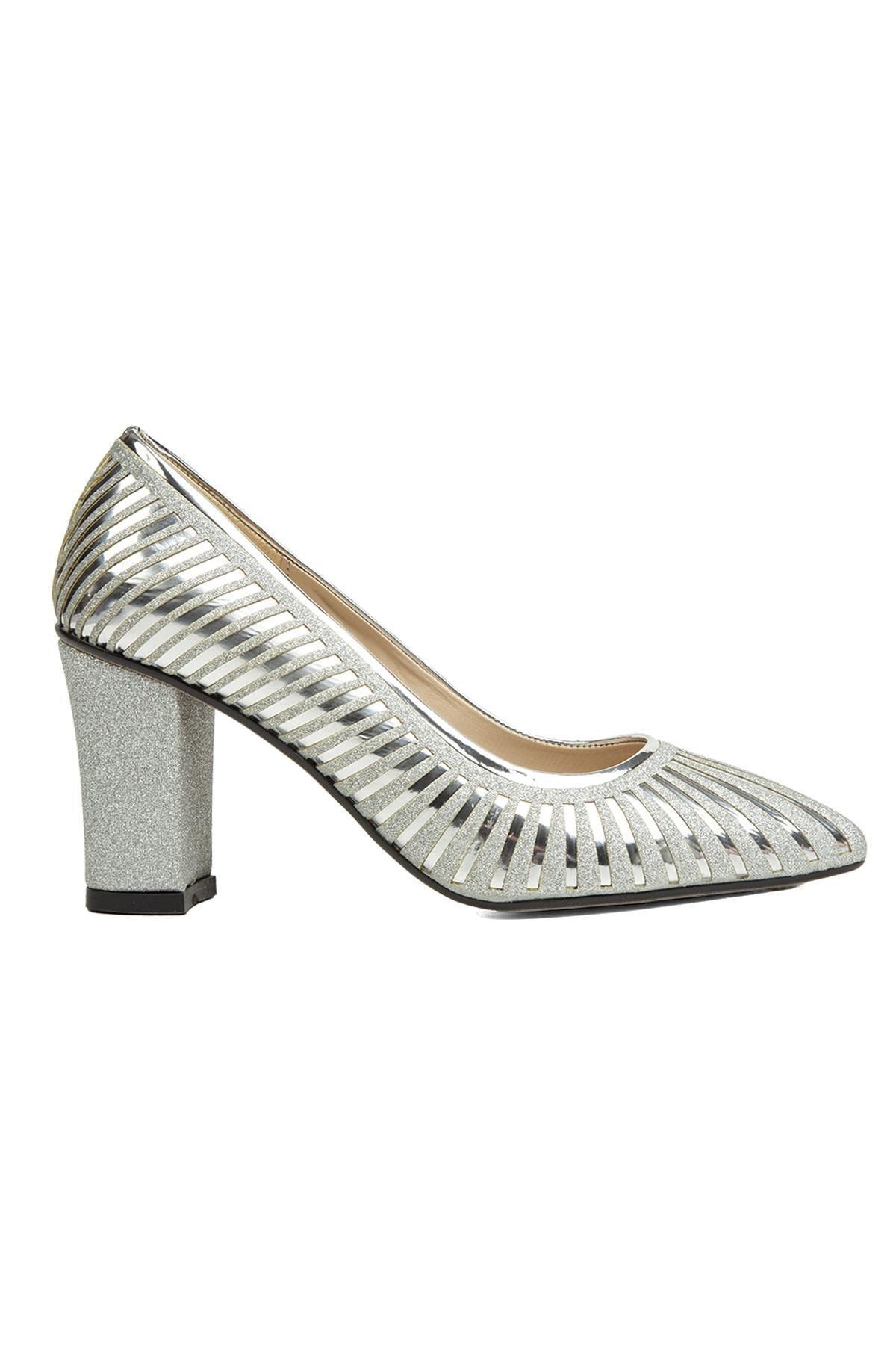 Pierre Cardin ® | Pc-52037-3478 Gumus - Kadın Topuklu Ayakkabı