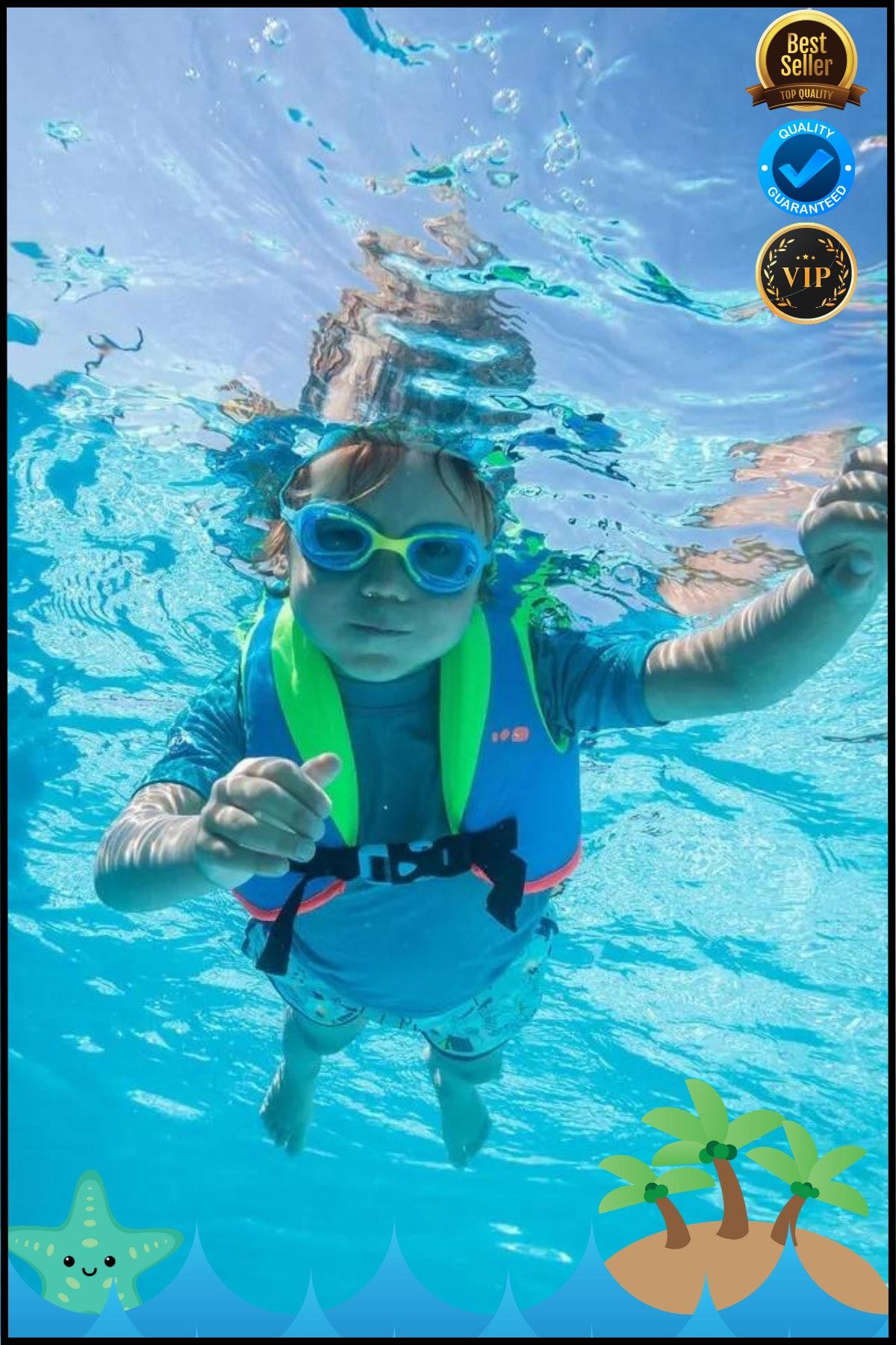 OverPazar Can Yelekleri Yüzme Yeleği Çocuk Can Yeleği 15/25 Kg Swimvest 8491741