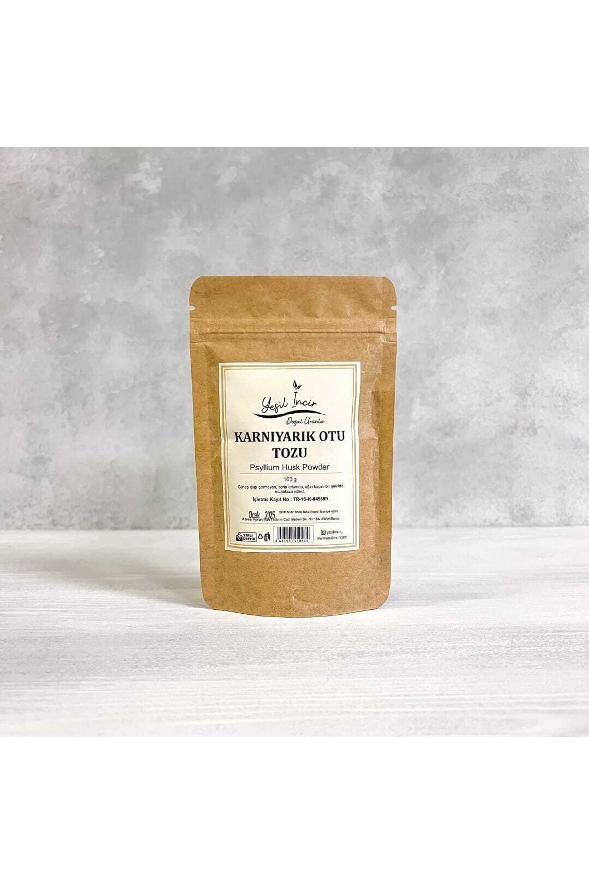 Yeşil İncir Karnıyarık Otu Tozu (psyllium Husk Powder) 100 G
