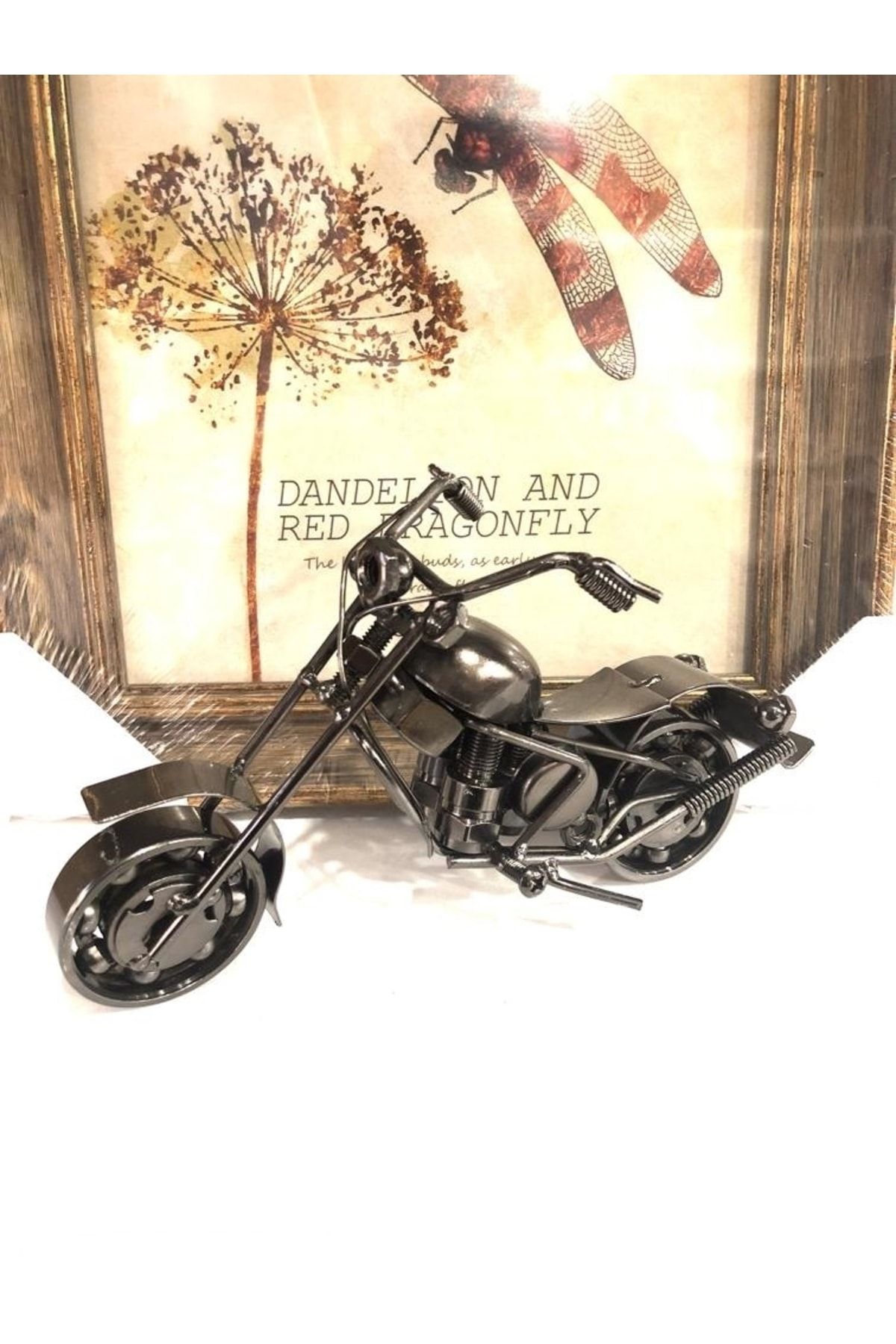 cosy home gift El Yapımı Motor Büyük Boy Foksiyonlu Harley Davidson Metal Klasik