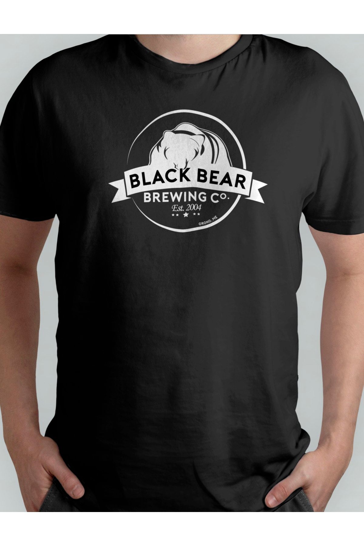 Xanimal Baskılı Black Bear Büyük Beden Pamuklu T-shirt 3xl 4xl 5xl 6xl 7xl