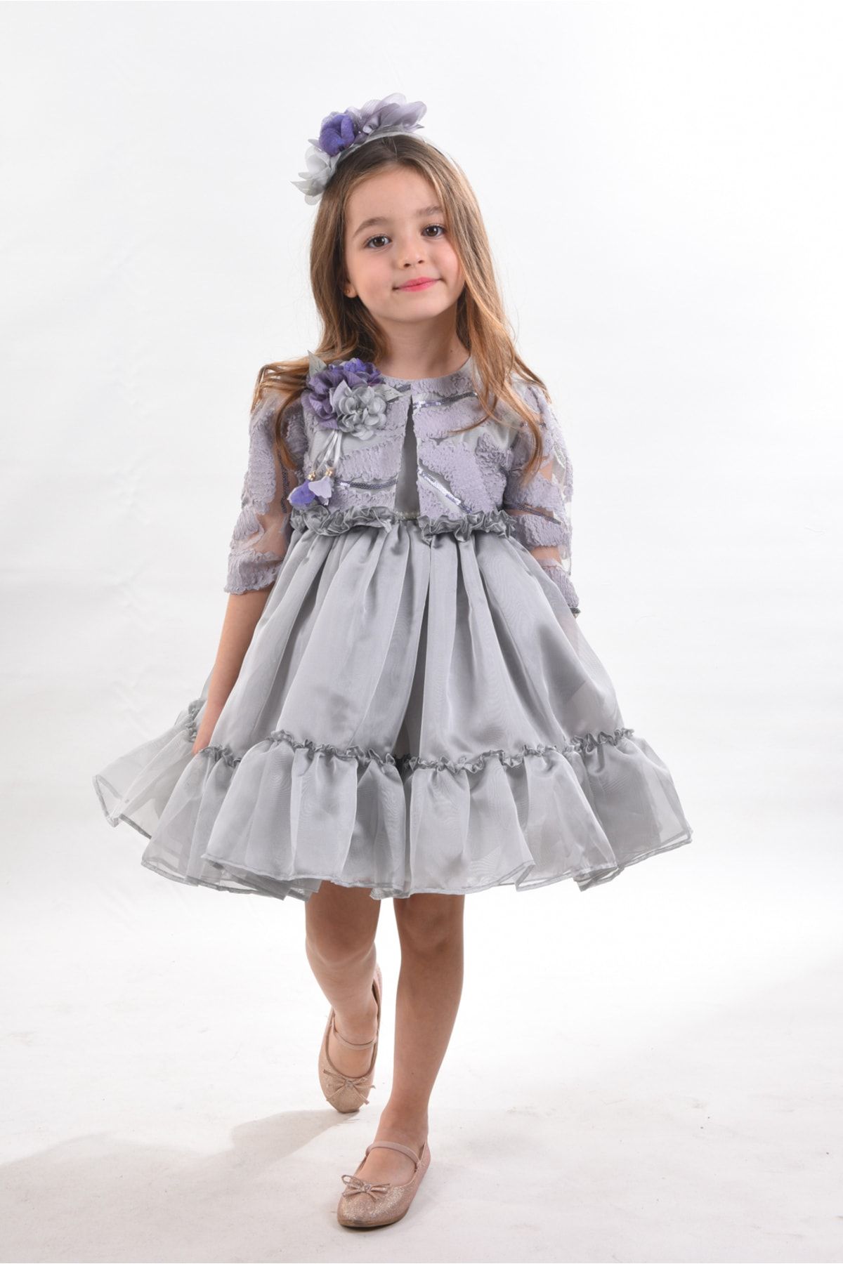 MIALORA EXCLUSİVE By Emel Ebru Özdemir Özel Tasarım Kız Çocuk Kısa Elbise, Doğum Günü Kız Çocuk Elbisesi, Çanta Aksesuarlı Abiye Elbise
