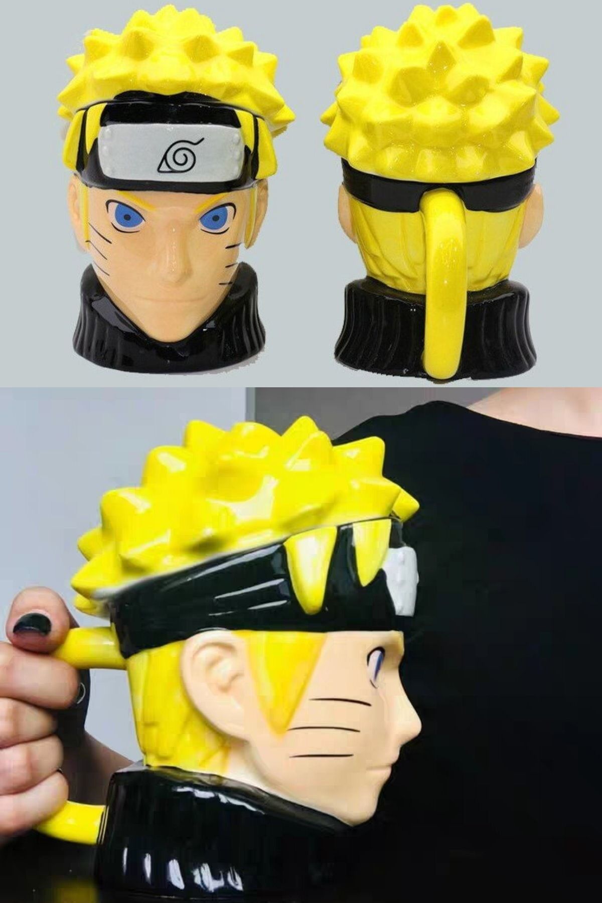 Utelips 300 Ml Çay & Kahve Hediyleik Mug Bardak Naruto Kupa Anime Naruto Karakteri Seramik 300 Ml Büyük