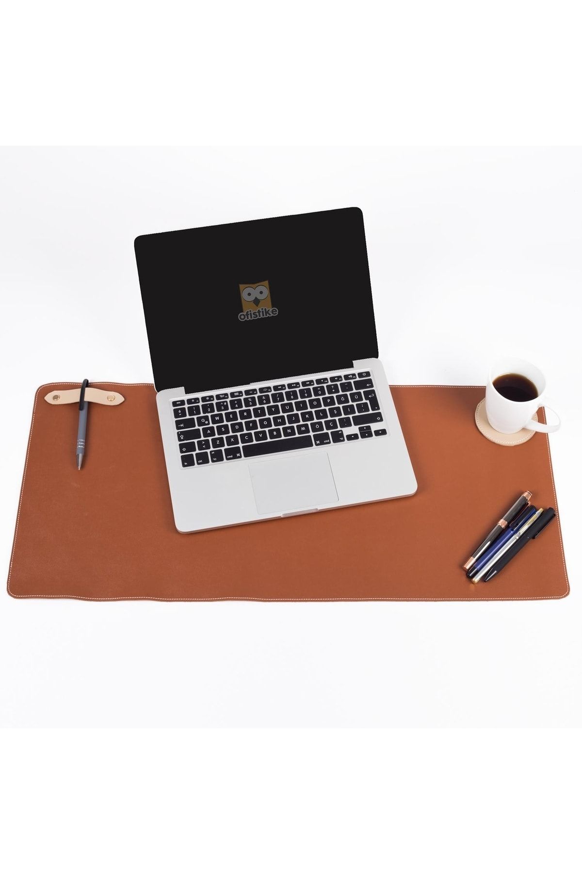 Ofistike Deri Masa Pedi Ofis Ve Ev Masa Matı - Laptop Sümeni Ve Geniş Mouse Altlığı Masa Sümen Takımı