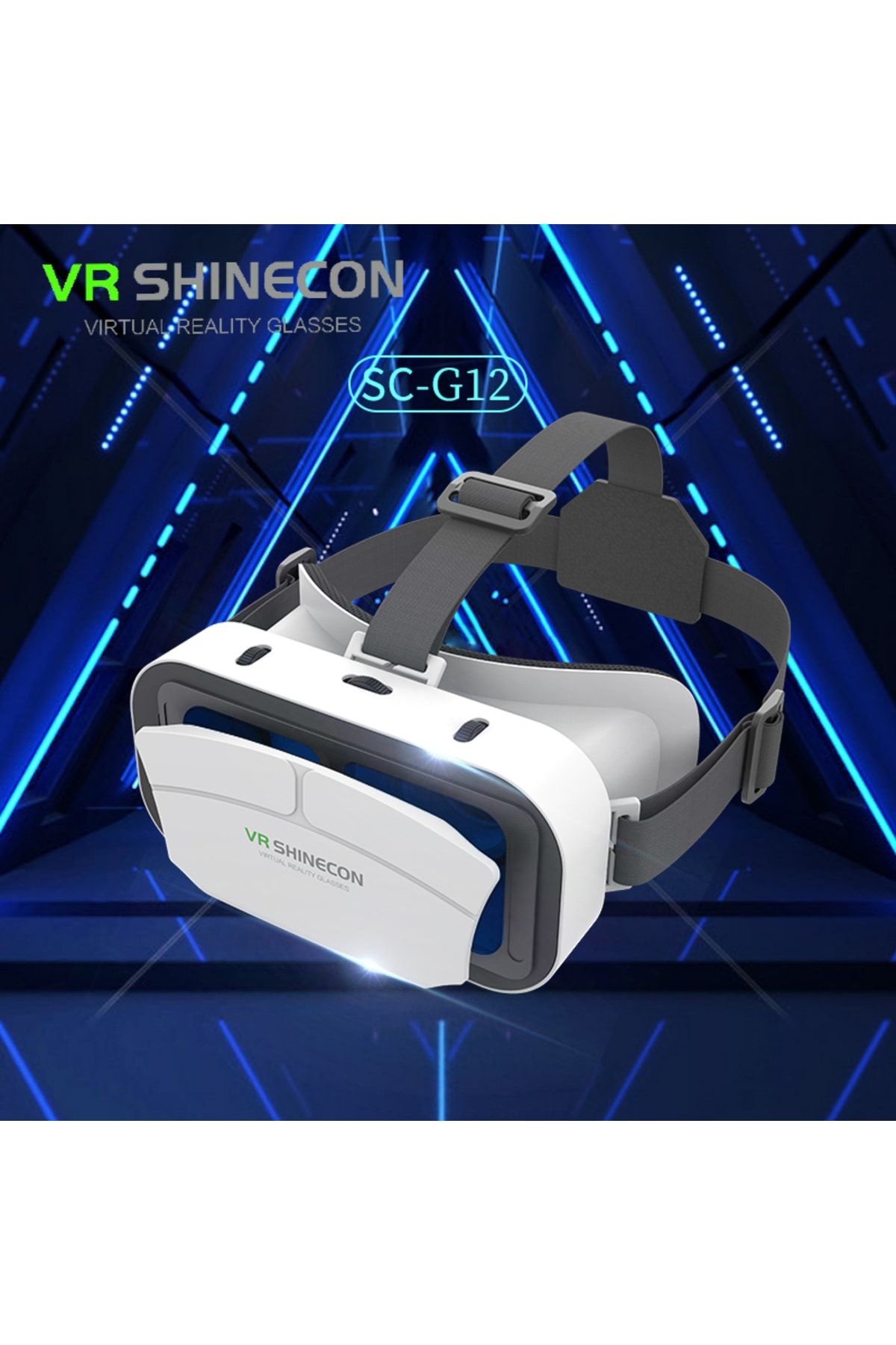 VR Shinecon G12 3d Sanal Gerçeklik Gözlüğü Siyah 4.5-7.0 Inch