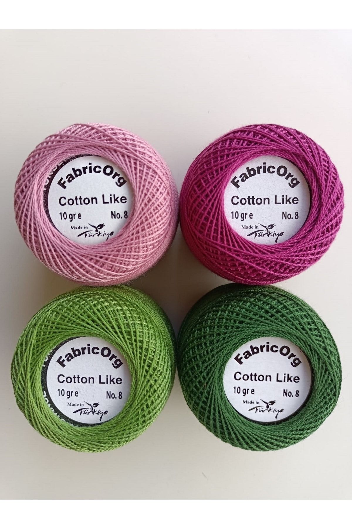 fabricorg Cotton Like Etamin-kanaviçe 4'lü Iplik Seti (10 Gr-no.8)