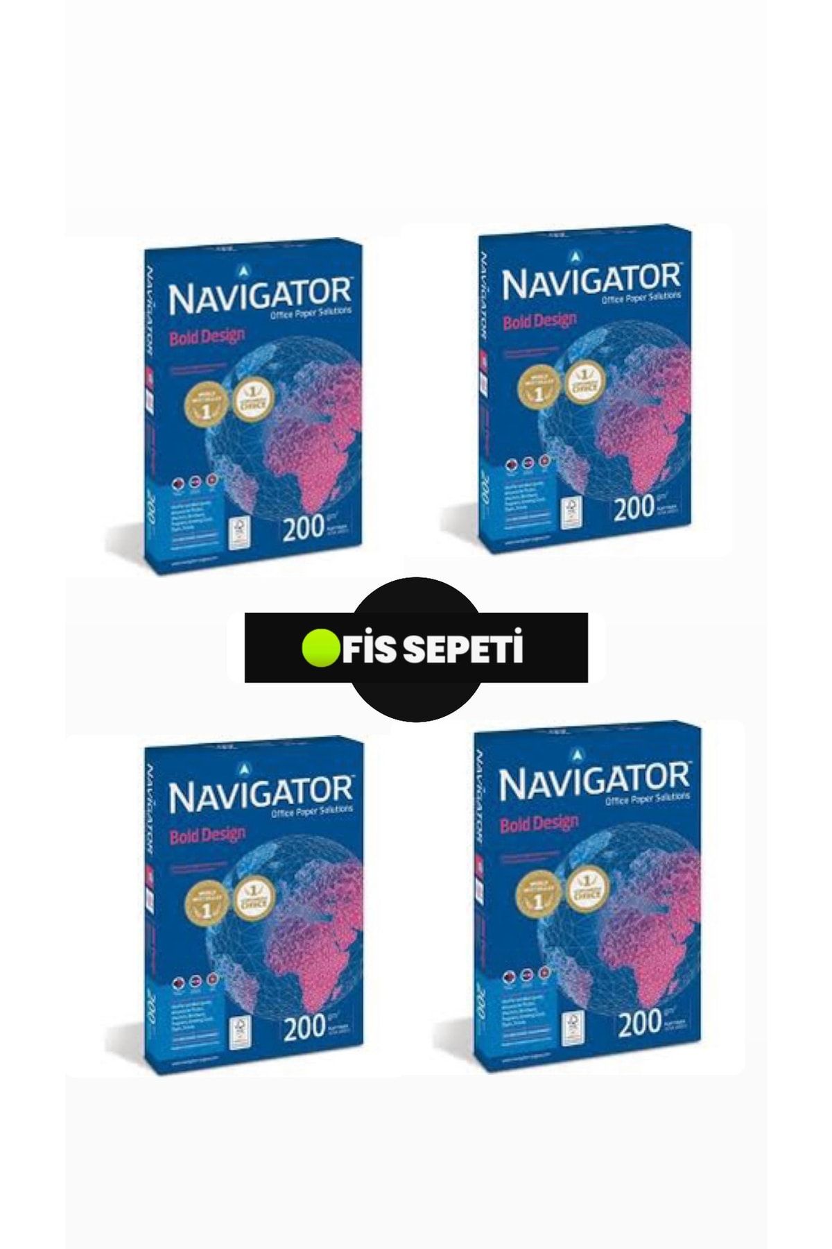 NAVİGATÖR Navigator A4 200 Gr. Gramajlı Fotokopi Kağıdı 600 Yaprak 4 Paket
