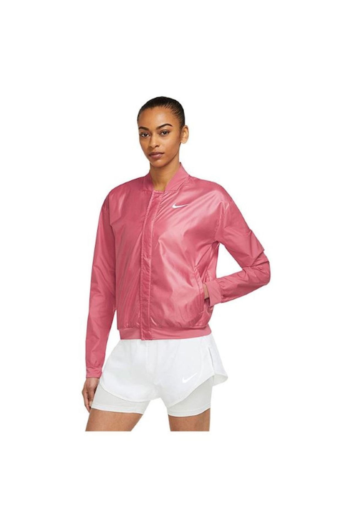 Nike Swoosh Run Ceket Kadın Koşu Ceketi - Pembe Dd6847-622