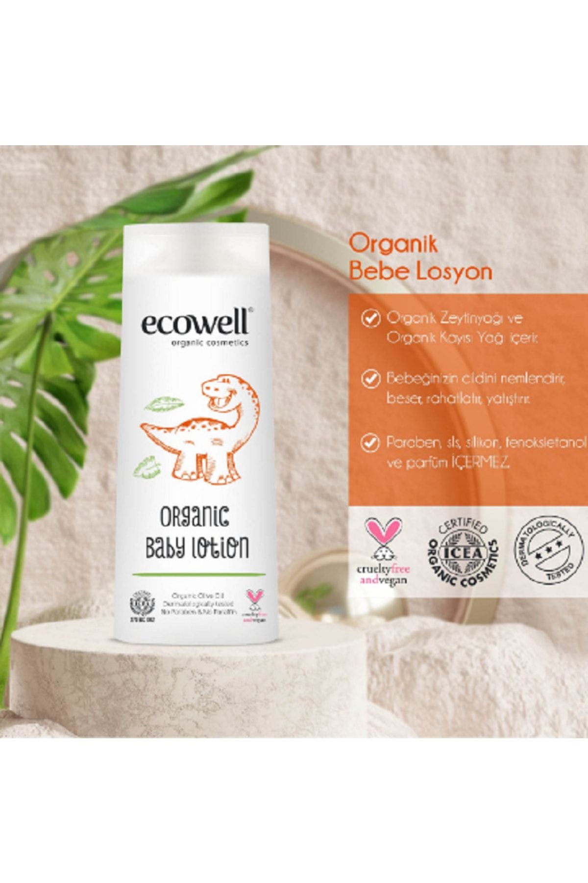 Ecowell Organik Bebek Bakım 3'lü Set Bebe Şampuanı + Losyonu + Güneş Kremiilaç Saklama Kutusu