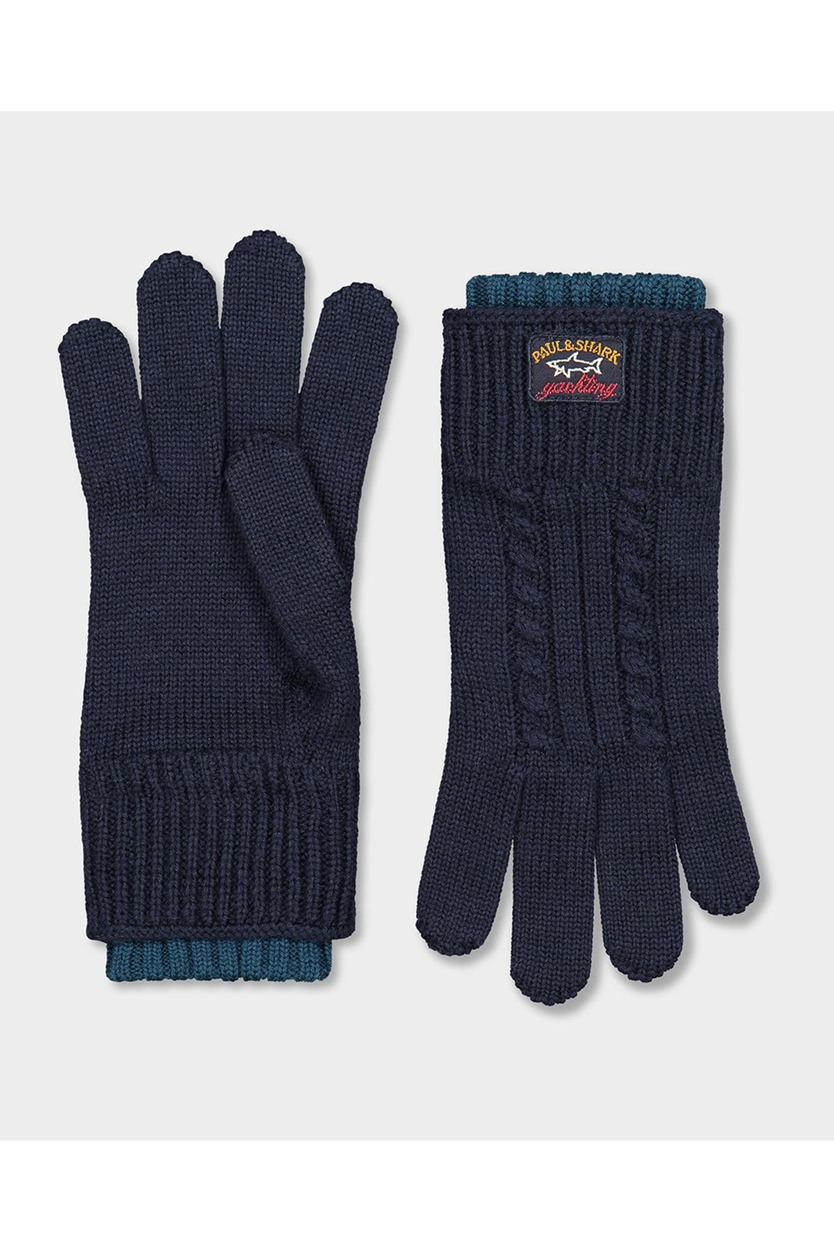 Paul&Shark Cable-knıt Gloves C.w. Wool