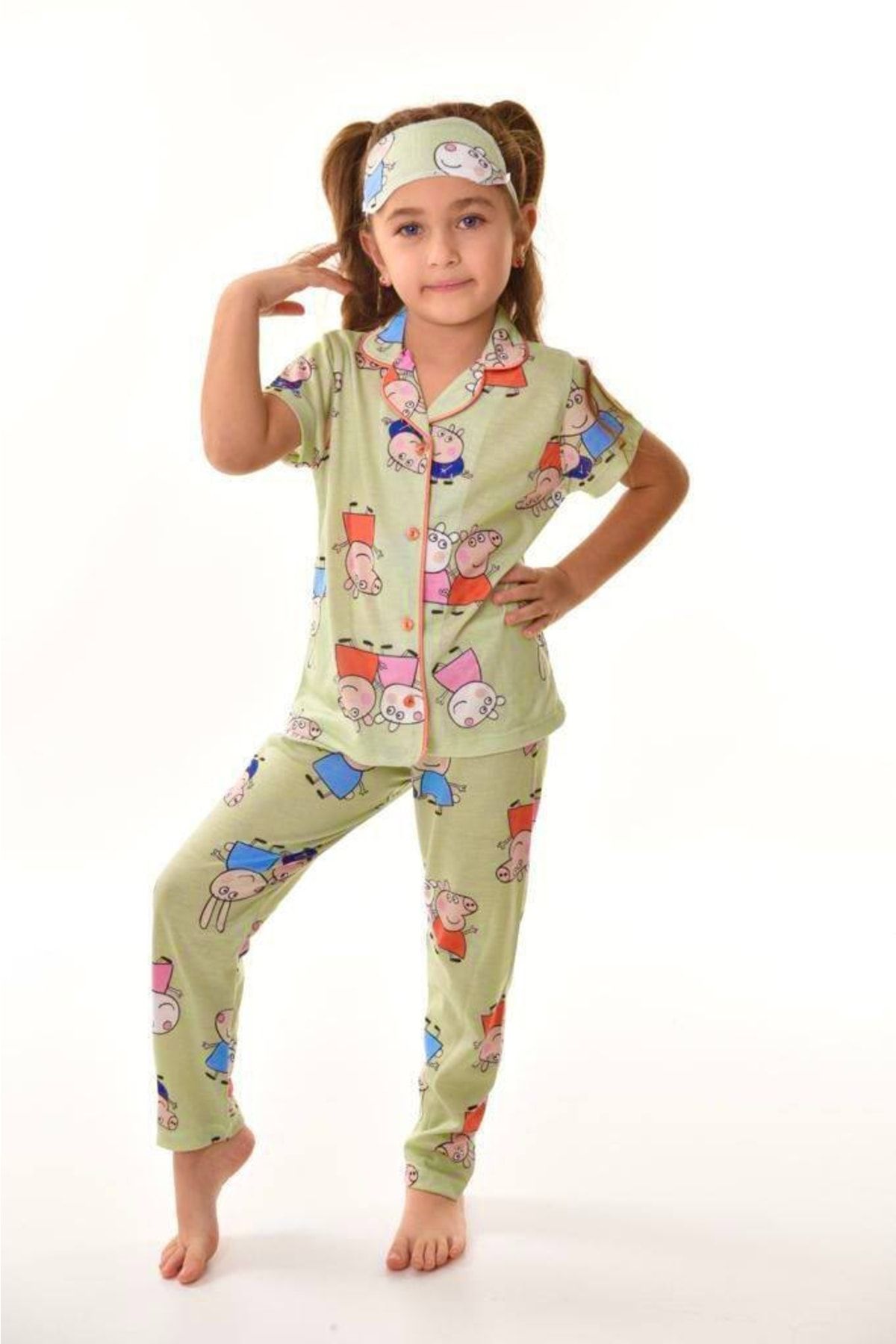 Reddot Peppa Pigs Baskılı Kız Çocuk Pijama Takımı