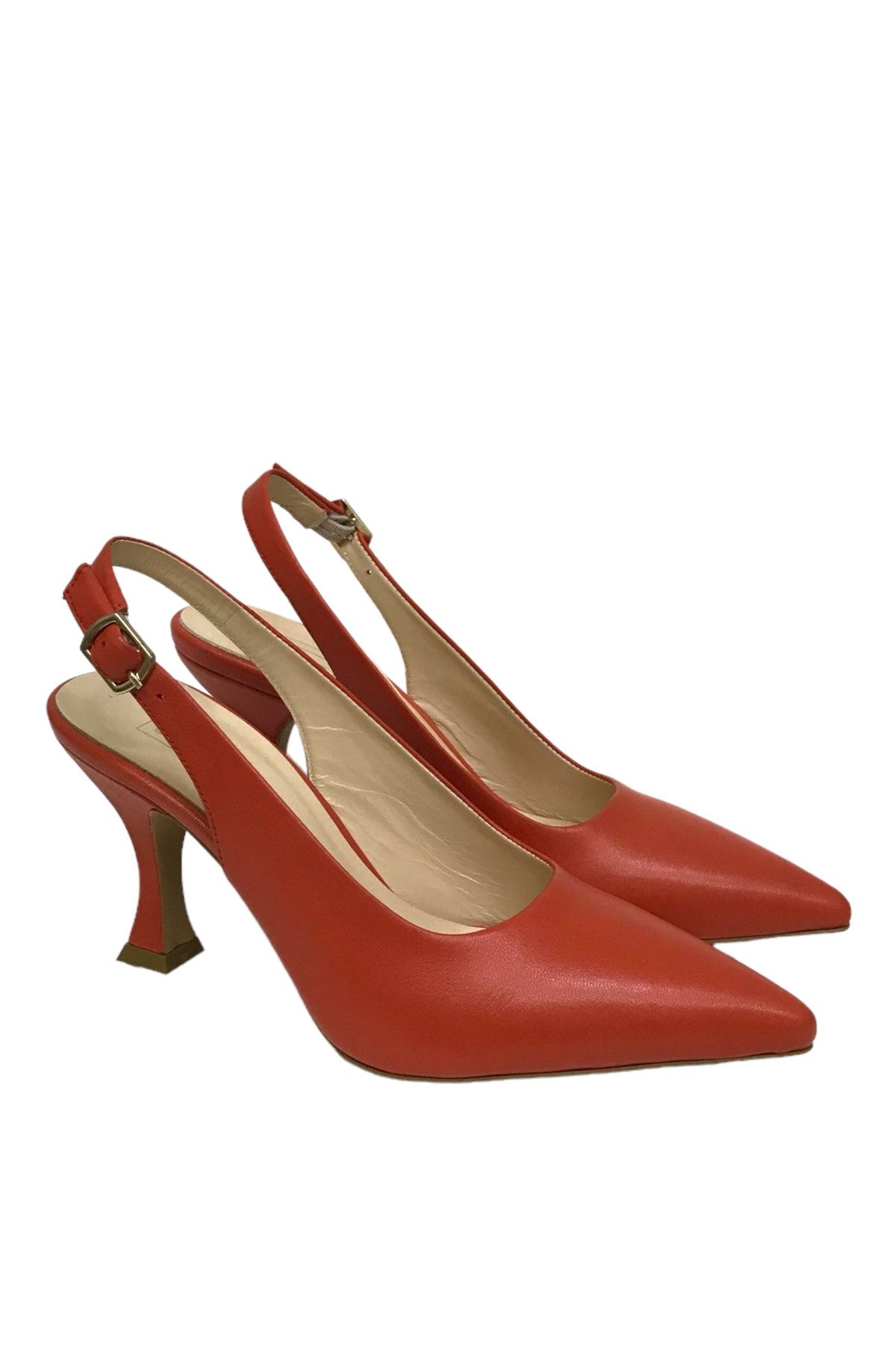 Stella Pendenza Hakiki Deri 7 cm Stiletto Tarzı Topuklu Ayakkabı
