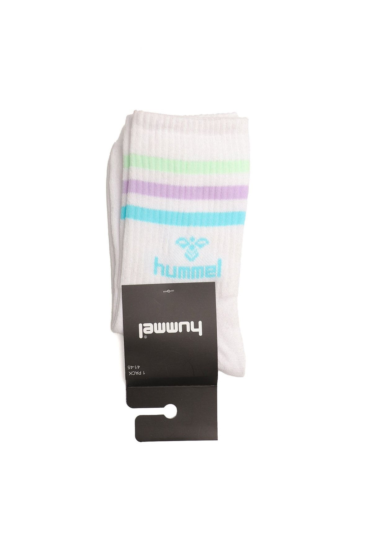 hummel Yeşil - Beyaz Unisex Çorap 970252-2063 Hmlenjoy Mıdı Socks