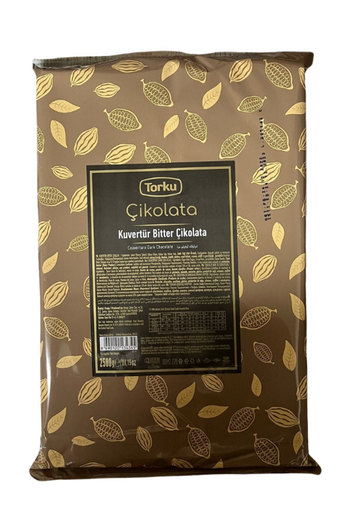 Torku Kuvertür Bitter Çikolata 2,5 Kg