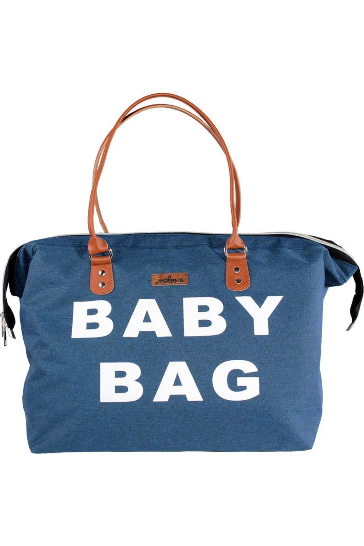 Molmini Anne Bebek Çantası, Bebek Bakım Çantası, Bebek Çantası, Mommy Bag, Baby Bag Mavi