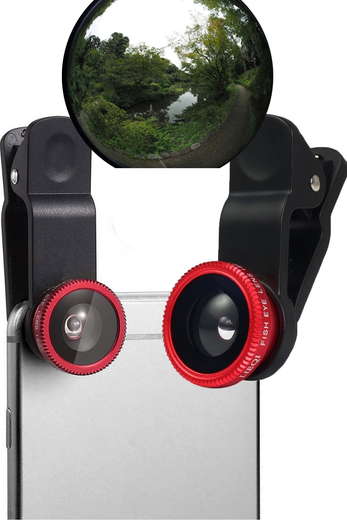 TechnoStation Balık Gözü Lens Fish Eye 3 Wide Geniş Açılı Makro Telefon Lensi
