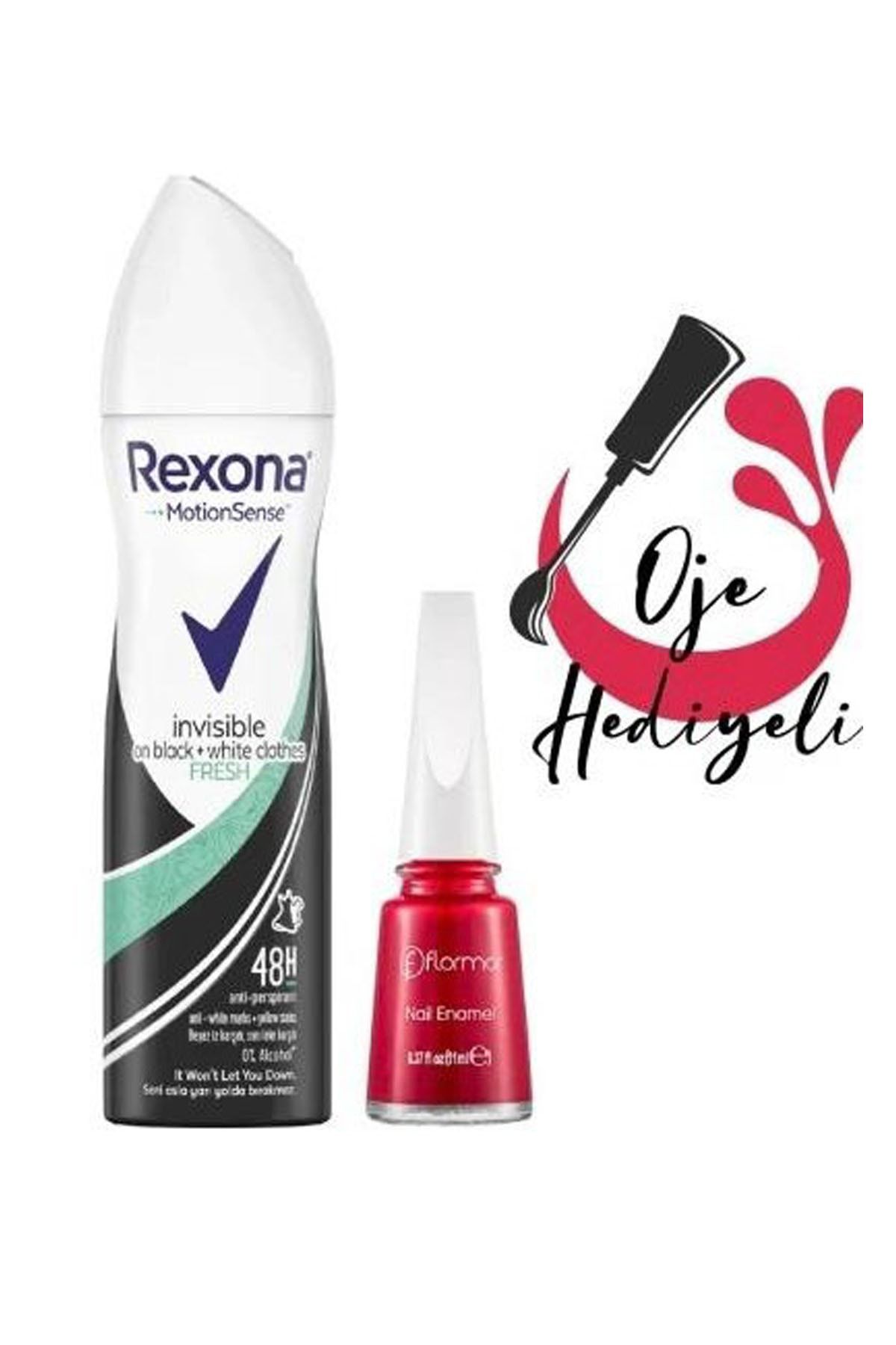 Rexona Invisible Fresh Kadın Deodorant 150 Ml + Flormar Oje
