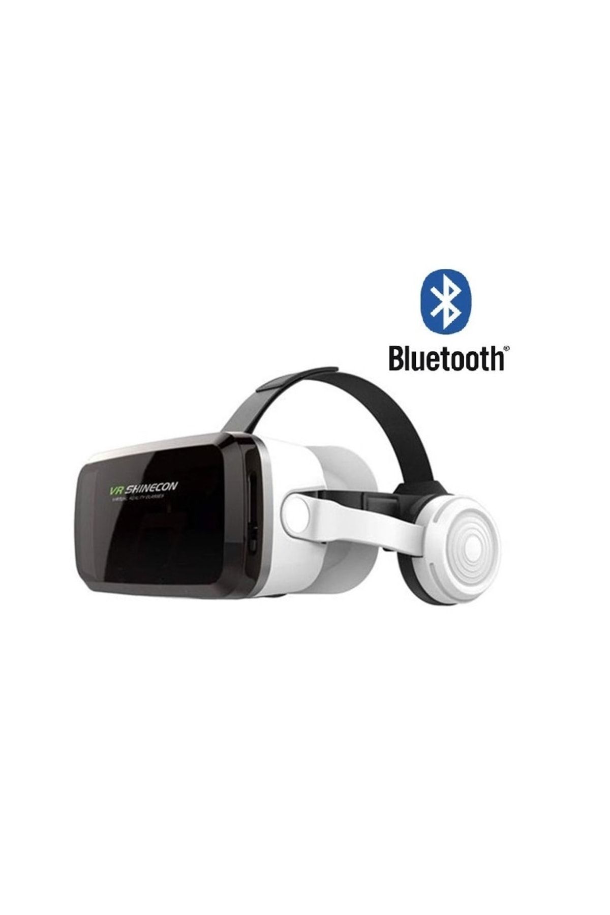 VR Shinecon G04bs Kulaklıklı Uyumlu Kablosuz Bluetooh Versiyon 3d Vr Gözlükleri 4.5-6.7 Inch