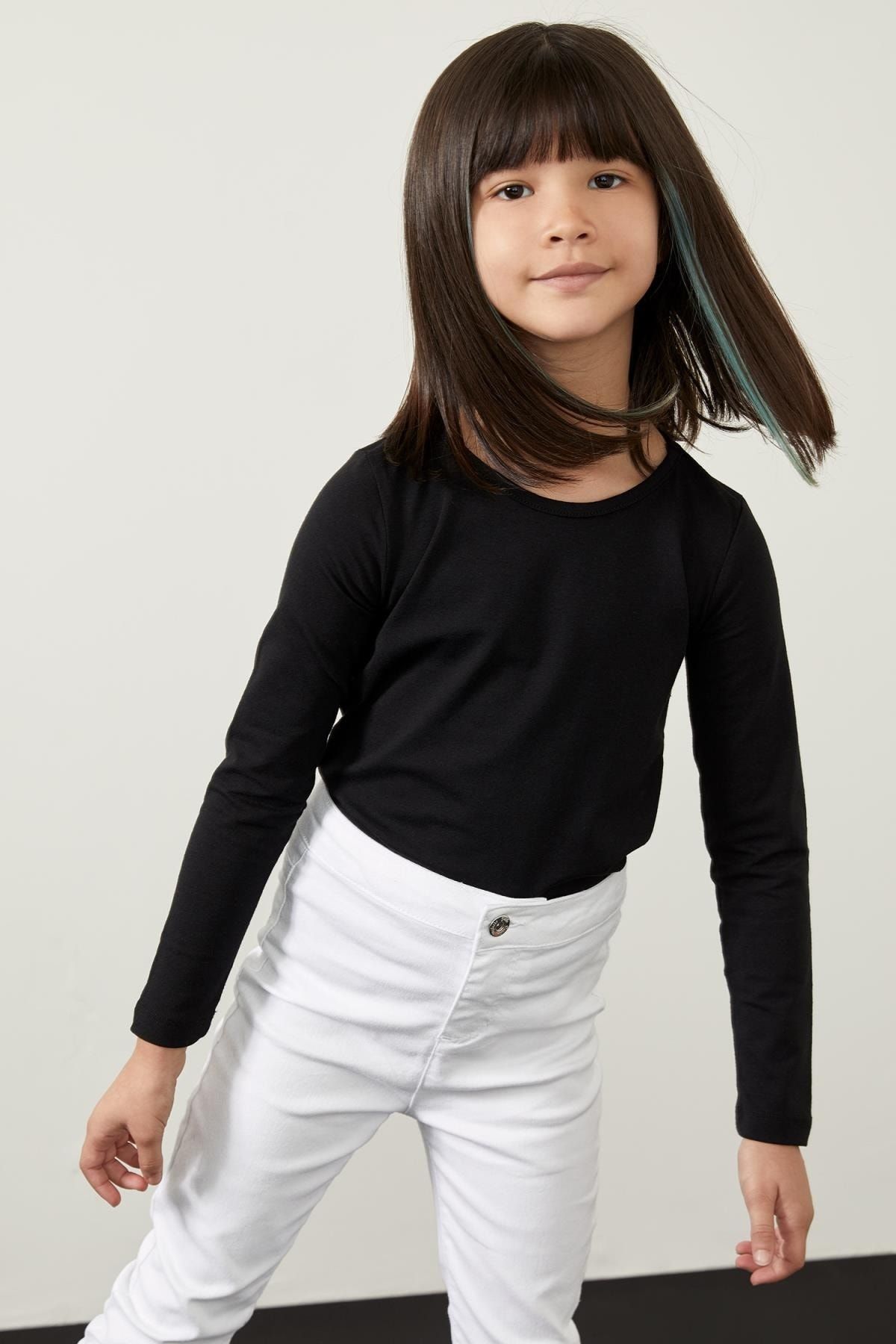 Defacto Kız Çocuk Uzun Kollu Basic Tişört