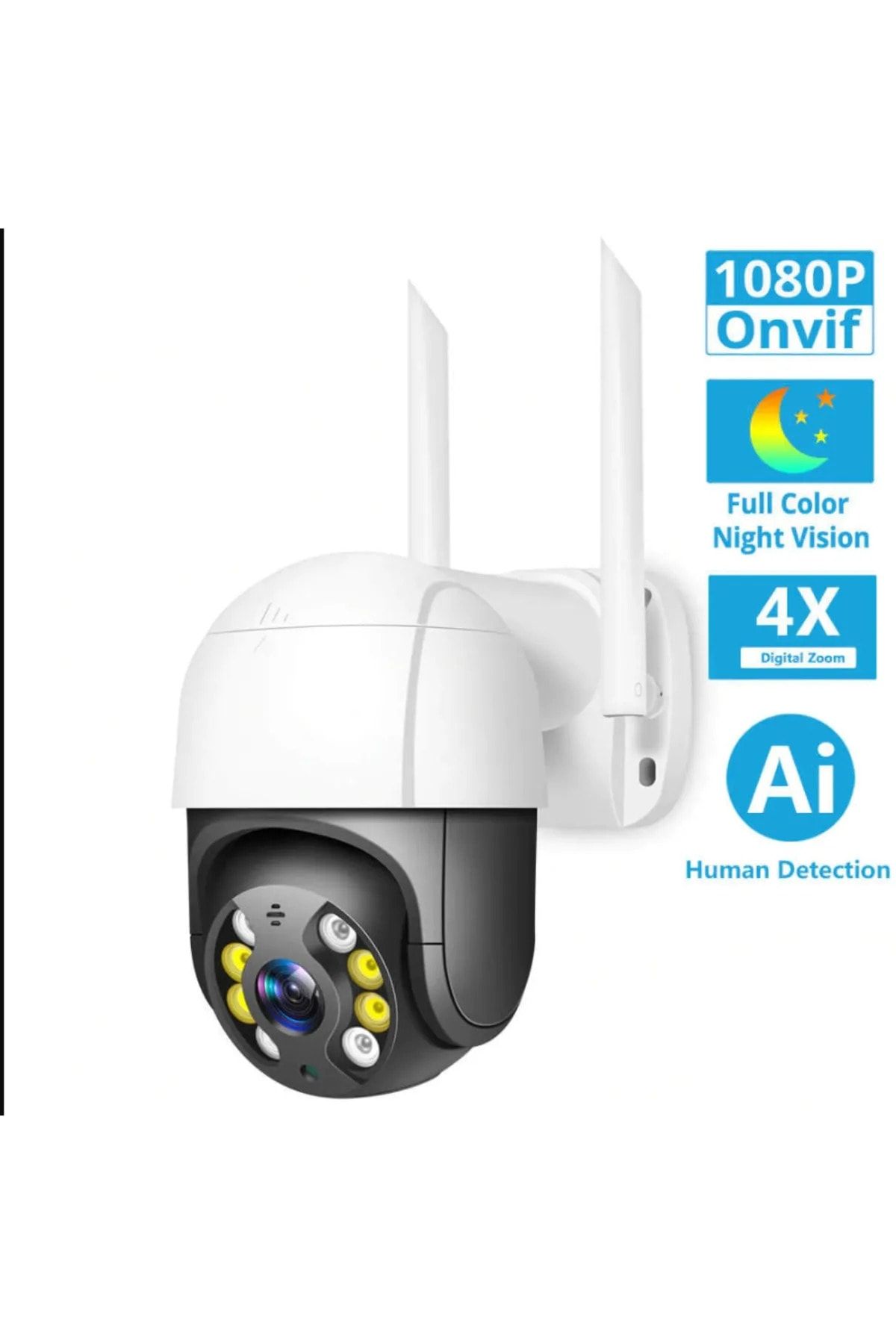 Urfakent Kamera 360 Derece 1080p Wifi Kamera Ses Yükleme Özellikli+hafıza Kartı Dahildir