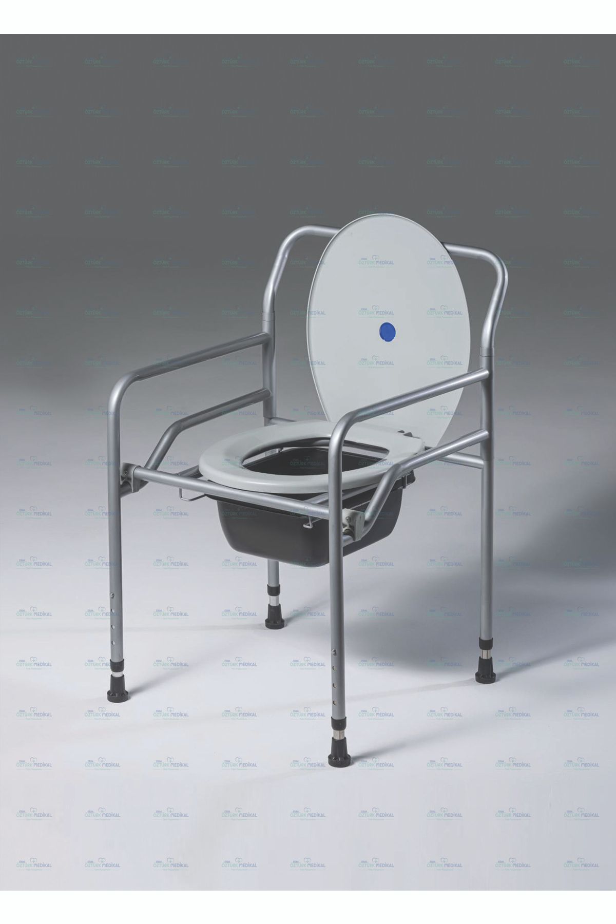 ermöztürk medikal Seyyar Katlanabilir Hasta Yaşlı Tuvalet Sandalyesi Klozetli Wc Li Oturak