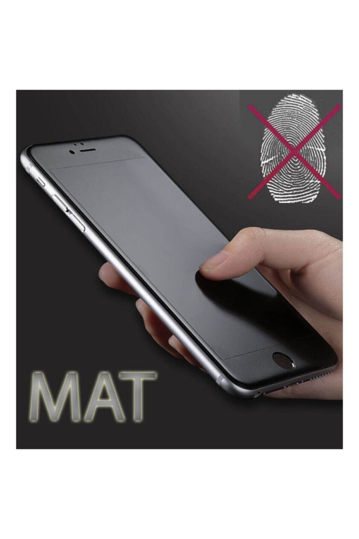 Telehome Iphone 7 Plus Mat Kırılmaz Cam Nano Parmak Izi Bırakmaz Siyah Ergt546trg544e5