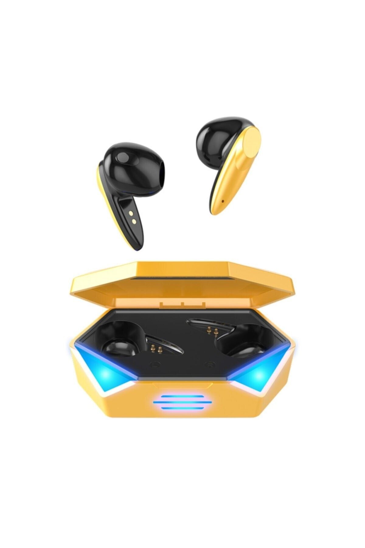 MOONSHOP Oyuncu Kulaklığı Kablosuz Kulakiçi Rgb Işıklı Çift Mikrofonlu 3 Modlu Bluetooth 5.2 Moon-g20