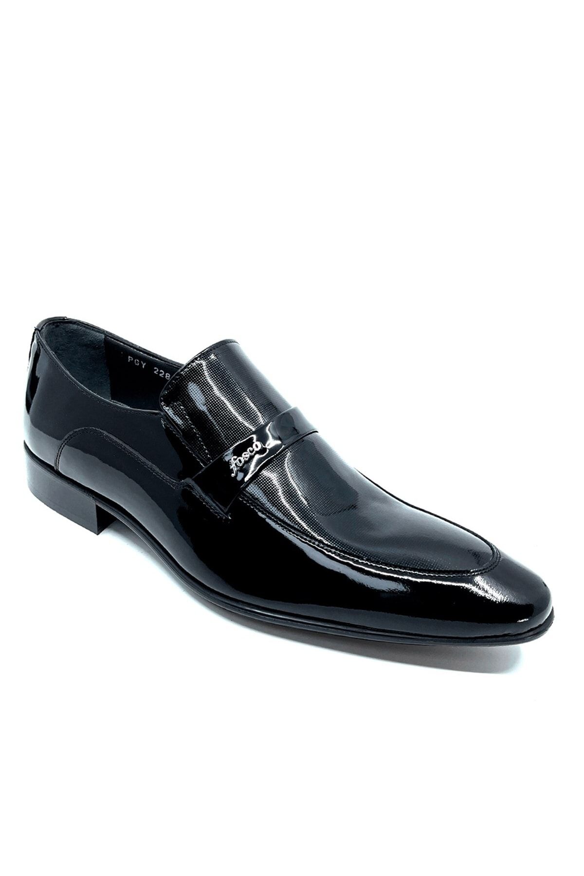 Fosco 2280-3 Siyah Erkek Hakiki Deri Klasik Ayakkabı