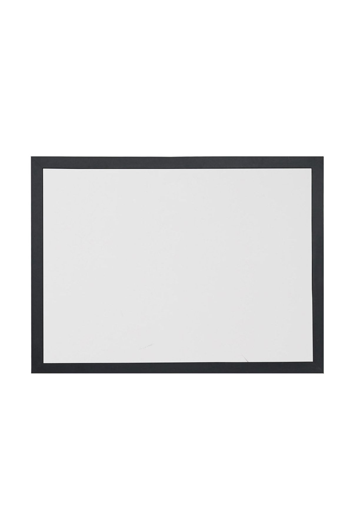 Vivekka 40x60 Siyah Ahşap Çerçeve Laminat Yazı Tahtası - Beyaz