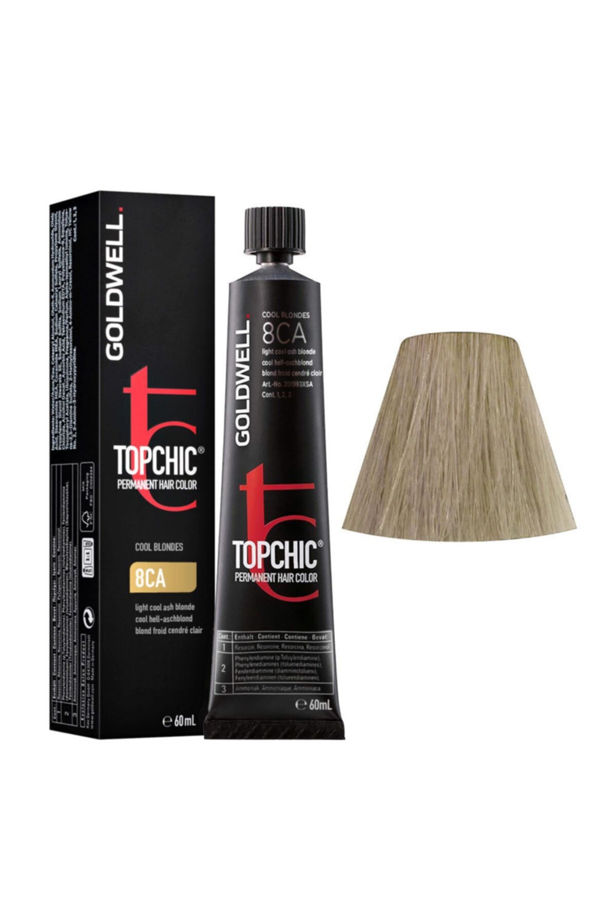 GOLDWELL Topchic Kalıcı Saç Boyası 60 Ml- 8ca Açık Soğuk Kül Sarı