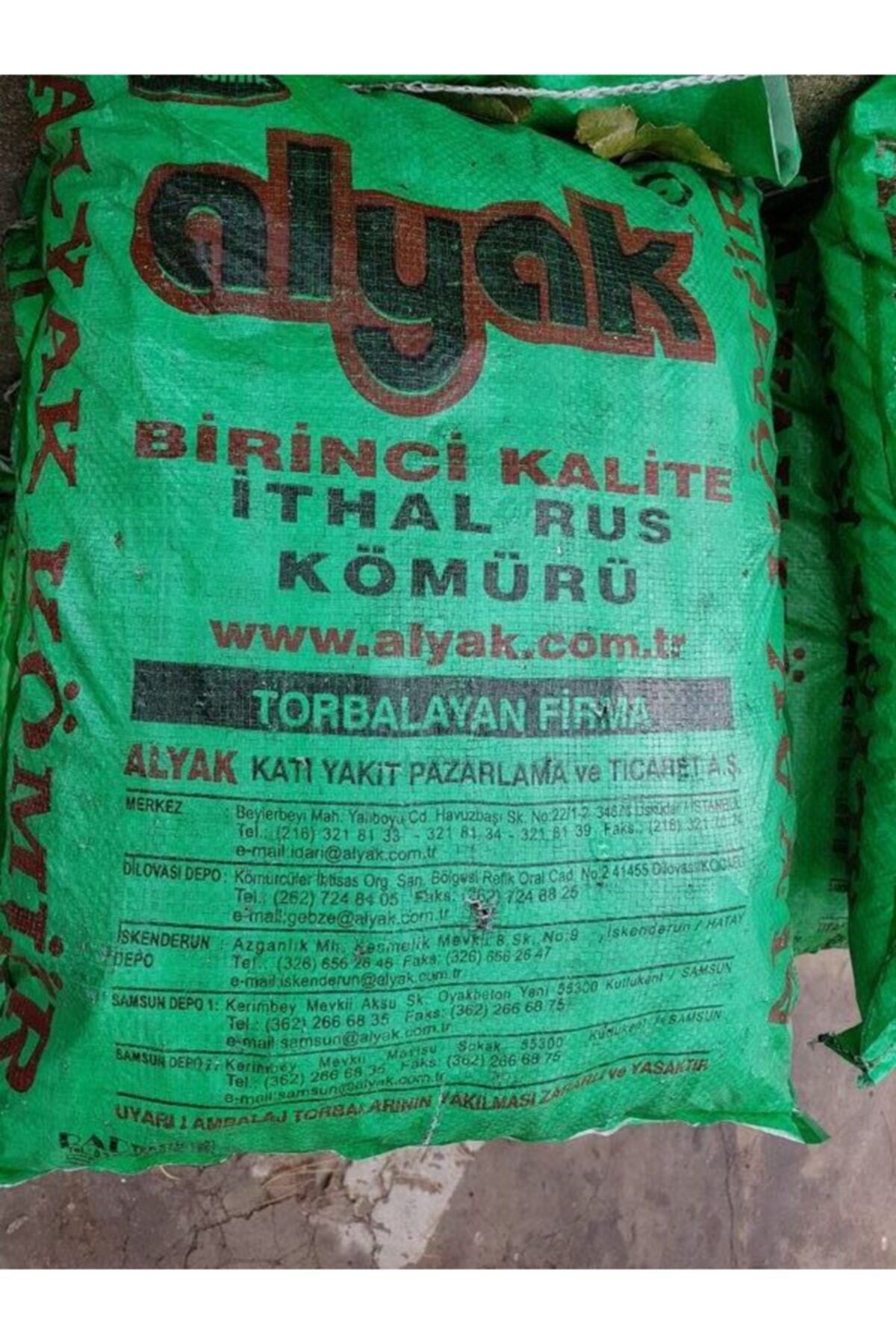 ALYAK Ithal Rus Soba Kömürü 1.kalite 25kg (8000kcal)
