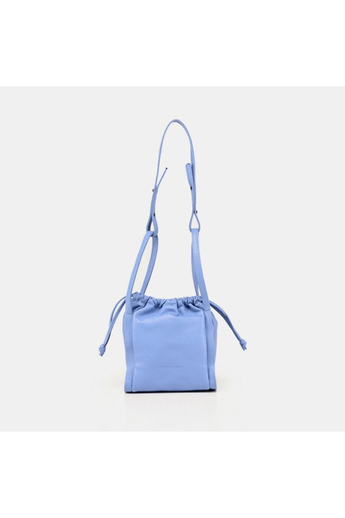 Hotiç Hakiki Deri Mavi Kadın Mini (çapraz) Çanta