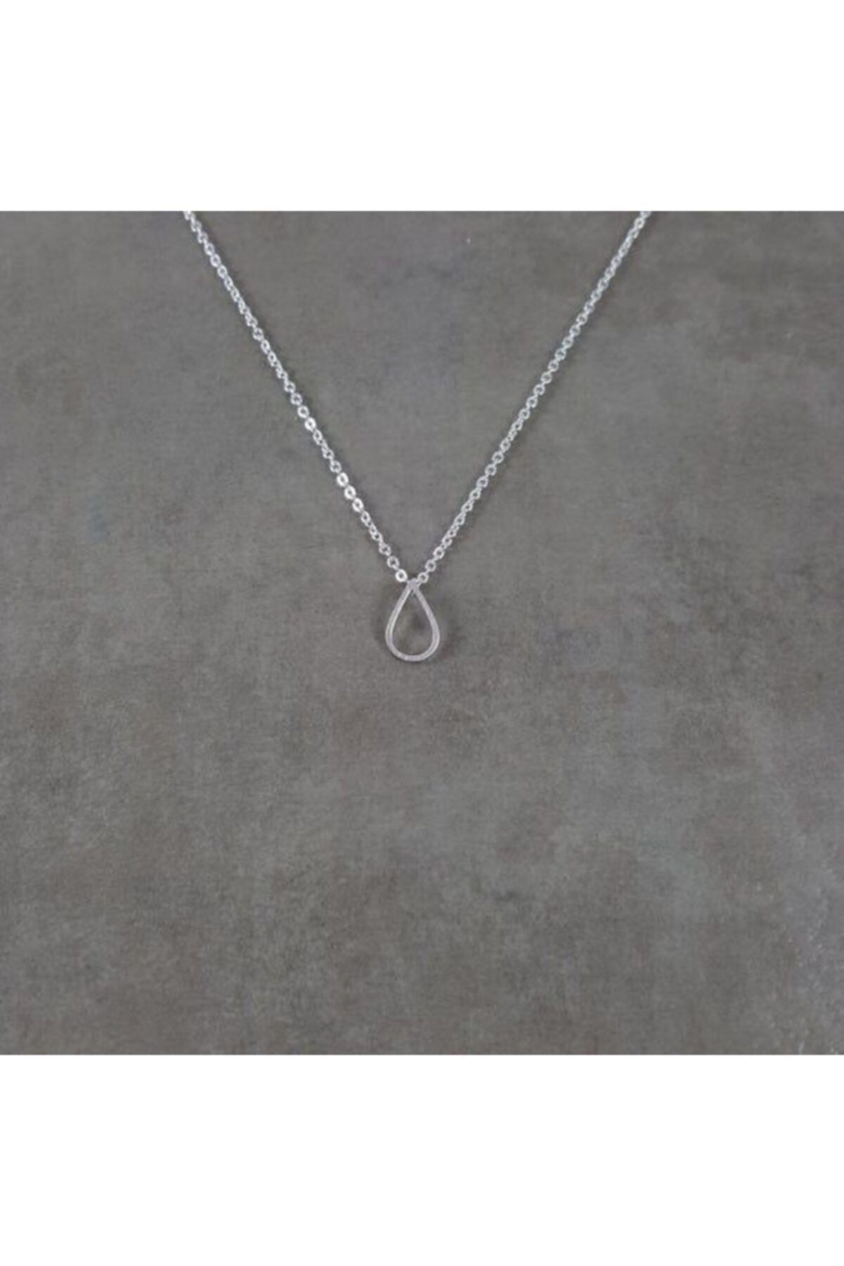 Takı Store Yağmur Damlası Gümüş Kolye