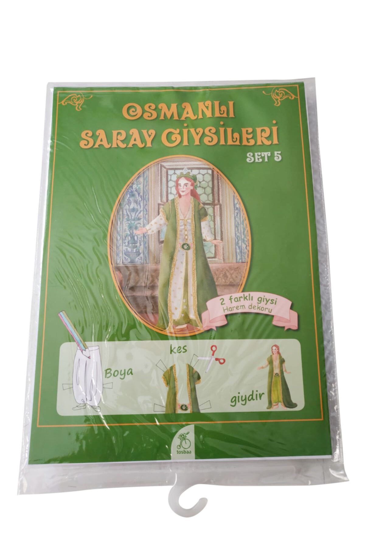 tosbaa Osmanlı Saray Giysileri -kes-yapıştır-boya- (5 Li Set)