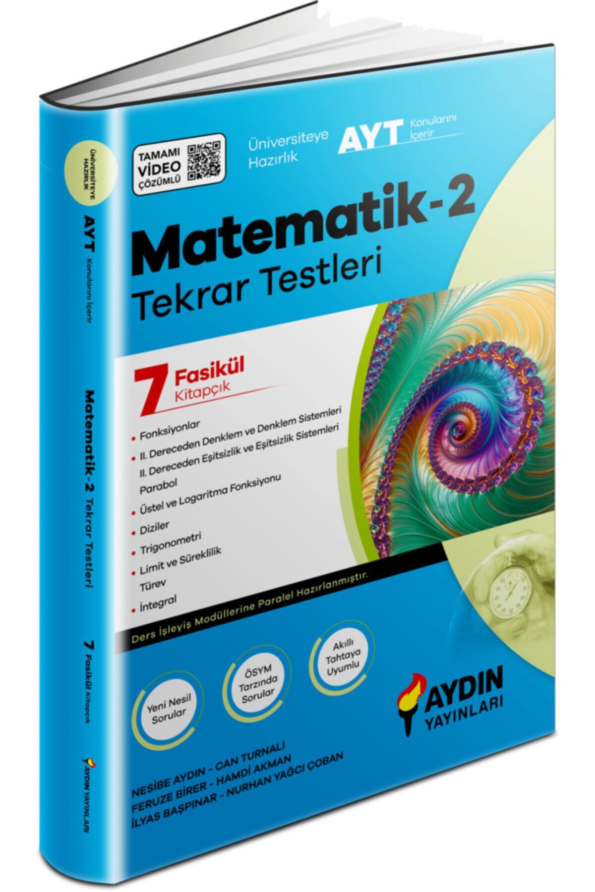 Aydın Yayınları Üniversiteye Hazırlık Matematik-2 Tekrar Testleri (AYT) / Kolektif / Aydın Yayınları / 9786050659238