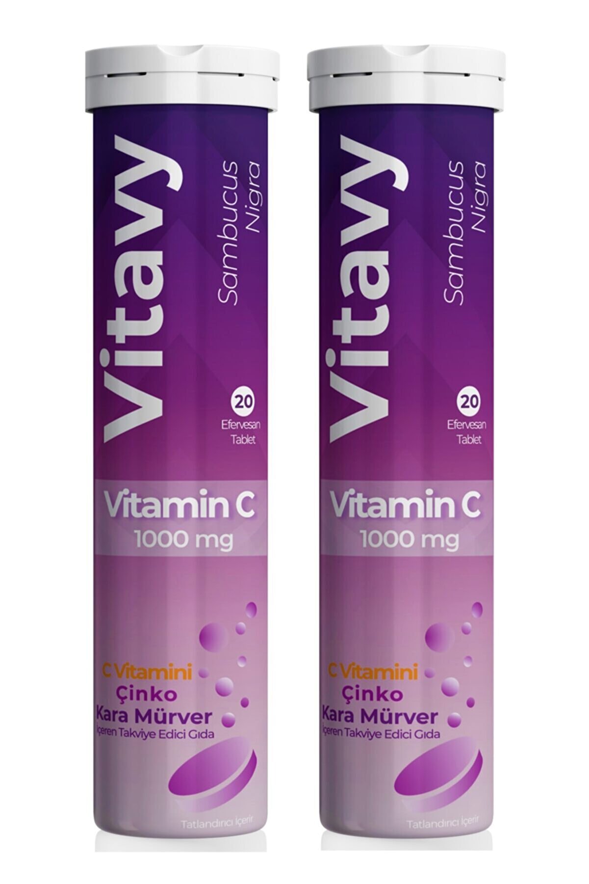 Vitavy Sambucus Nigra C Vitamini 1000 Mg (2x20 Efervesan Tablet)