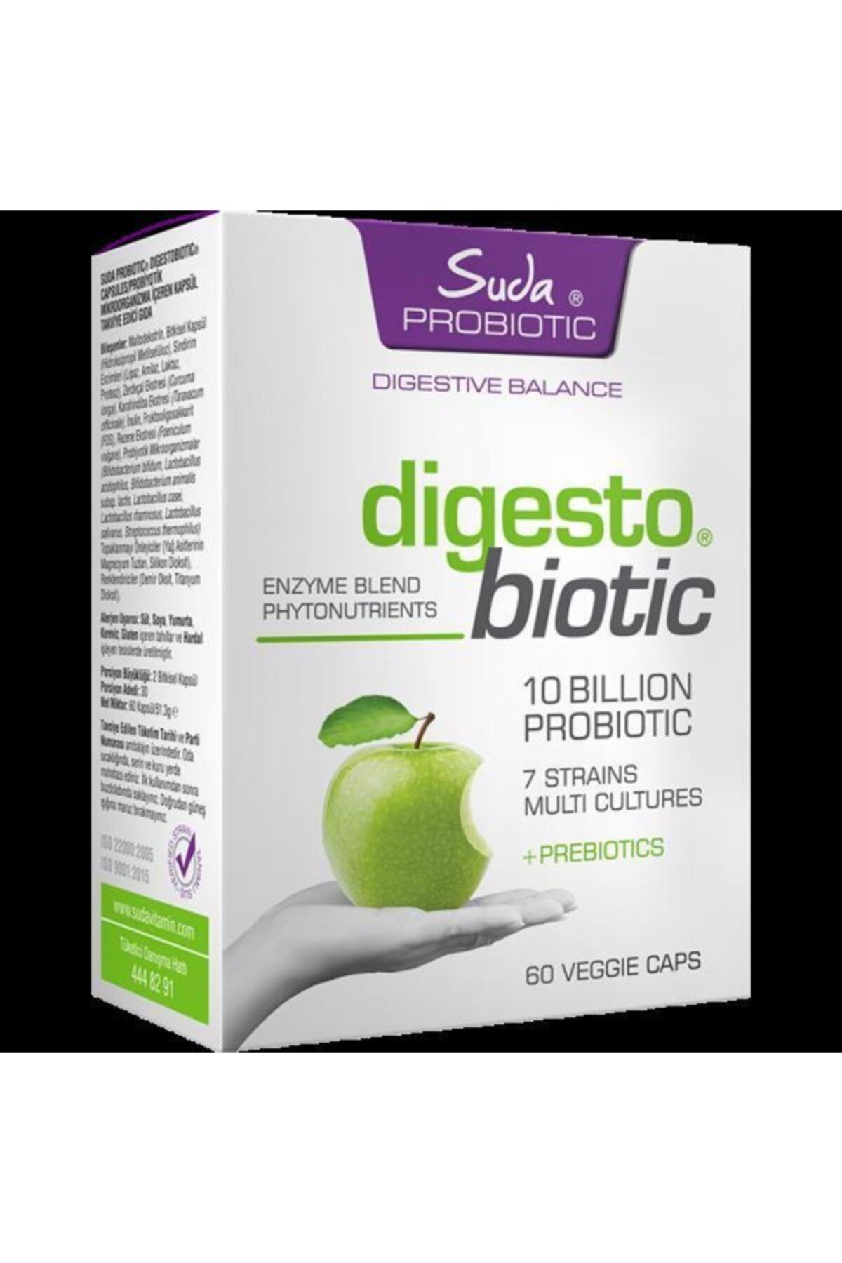 Suda Collagen Suda Probiotic Digesto Biotic Probiyotik Prebiyotik 60 Kapsül