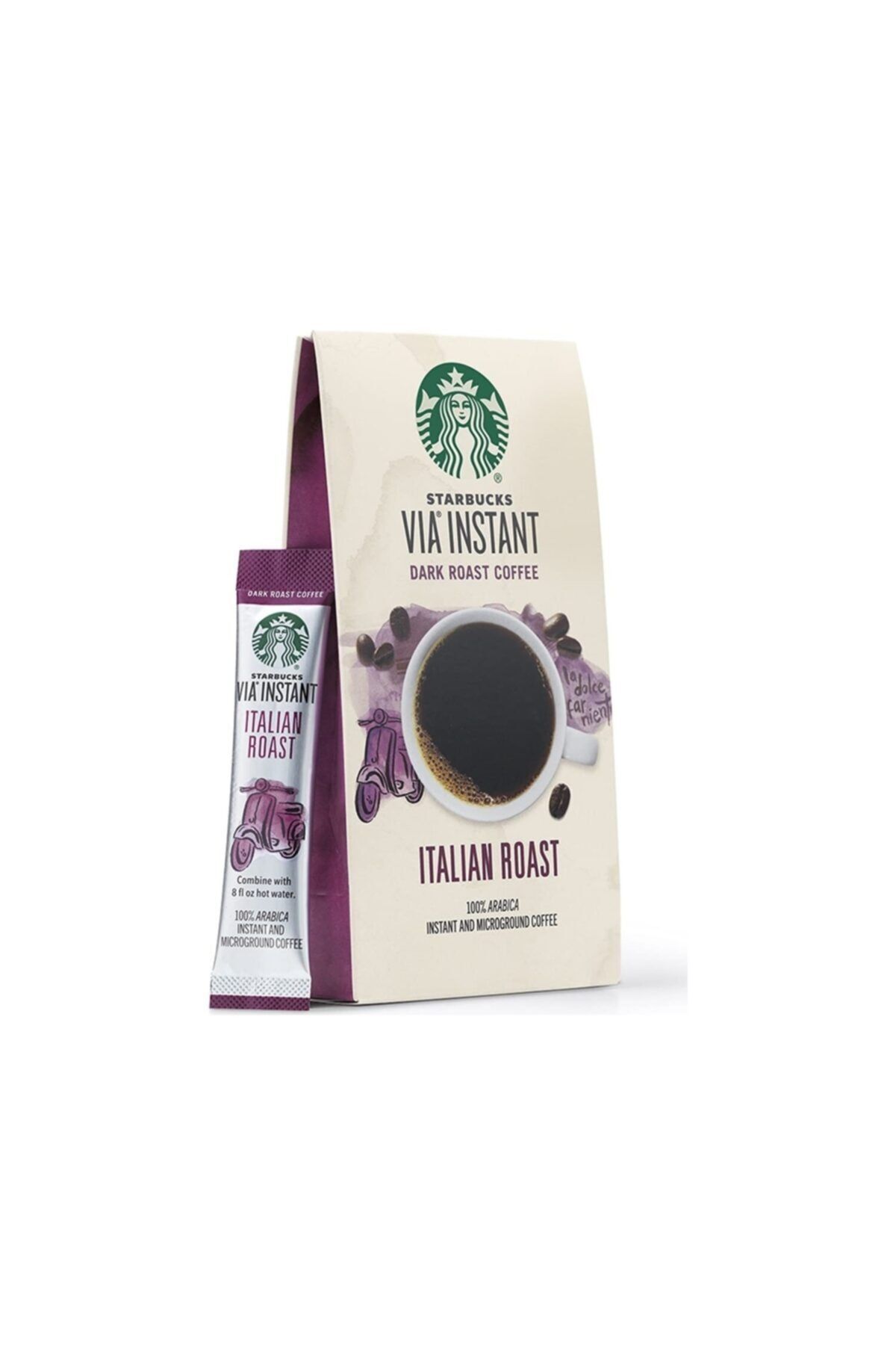 Starbucks Via Italian Roast Çözünebilir Kahve 12 'li