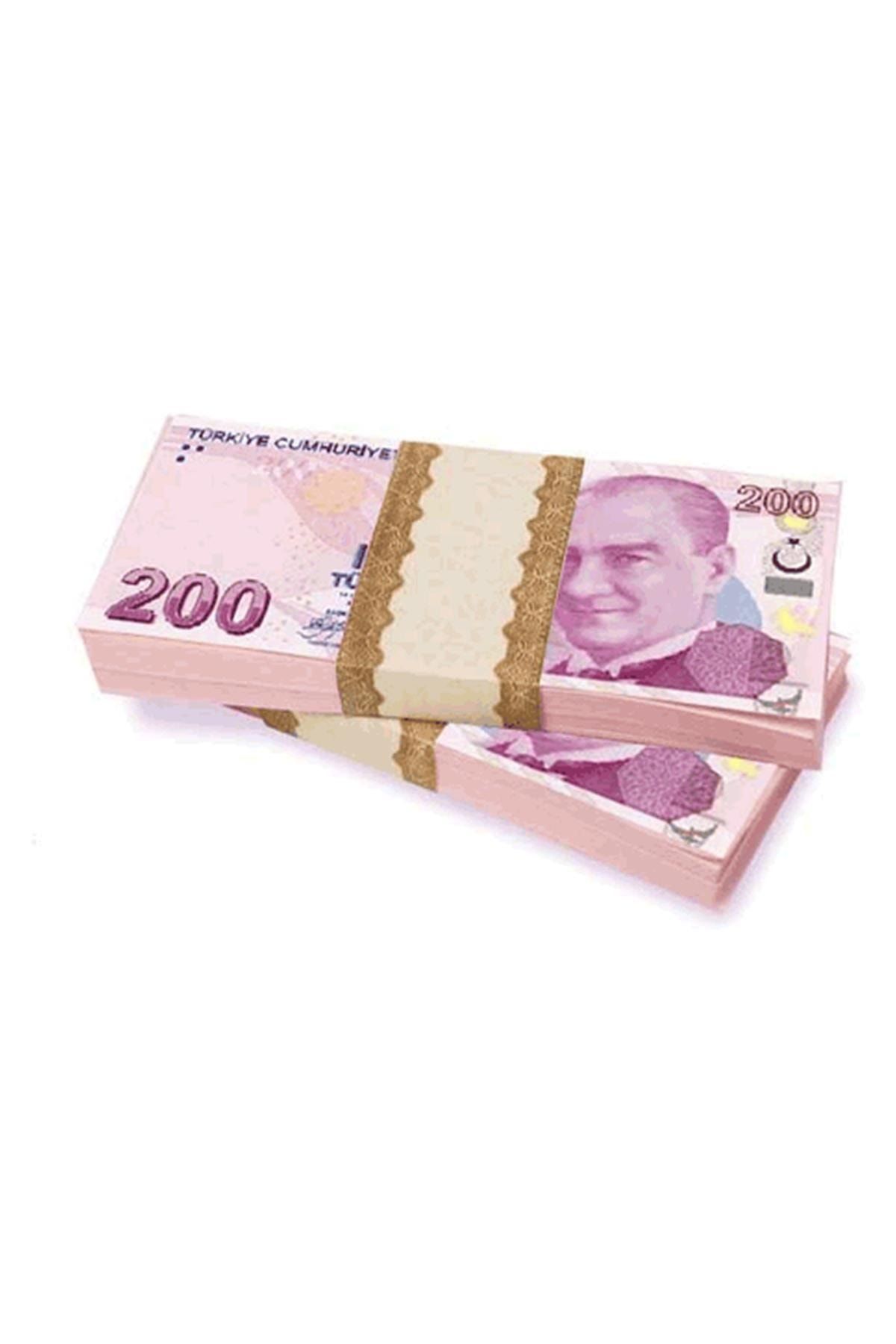 Genel Markalar 100 Adet Renkli Şaka Parası 200 Lük Türk Parası
