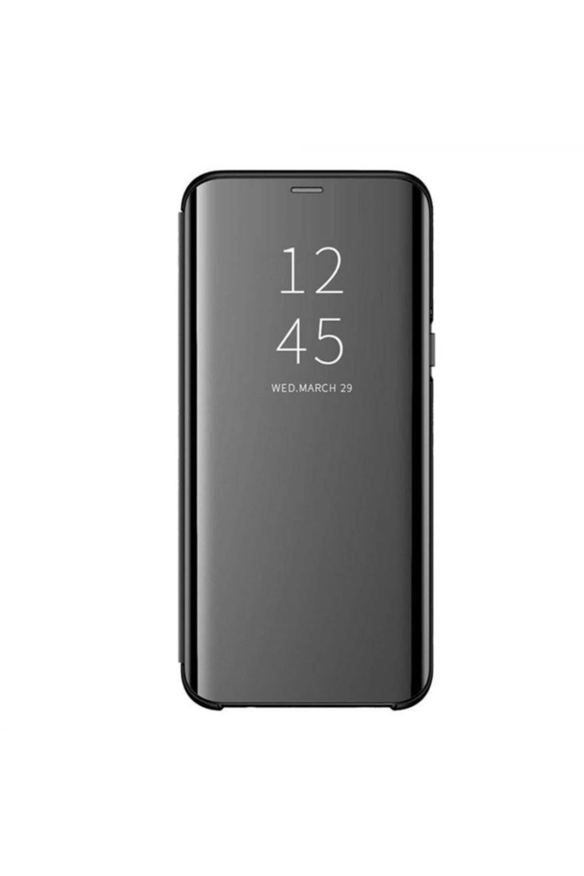 i-Stone Samsung Galaxy S20 Plus Uyumlu Siyah Clear Kapaklı Kılıf