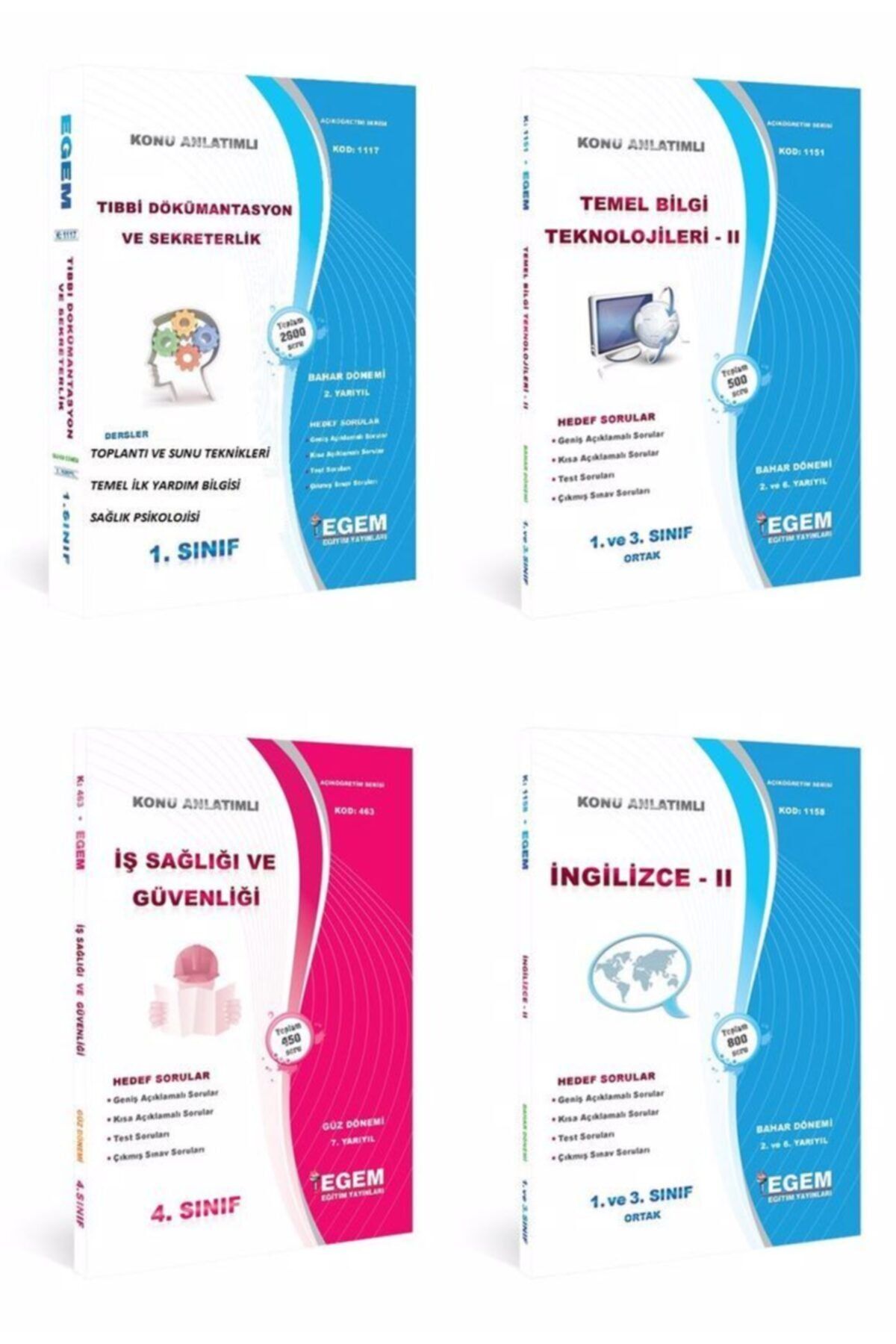 Genel Markalar Güncel (aöf) Tıbbi Dokümantasyon Ve Sekreterlik 1.sınıf 2.dön Tüm Dersler "bah"