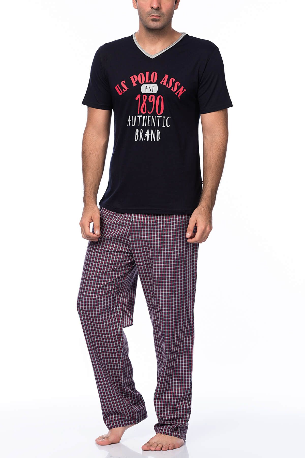 U.S. Polo Assn. Erkek Lacivert Pijama Takımı US.01.17610.17Y
