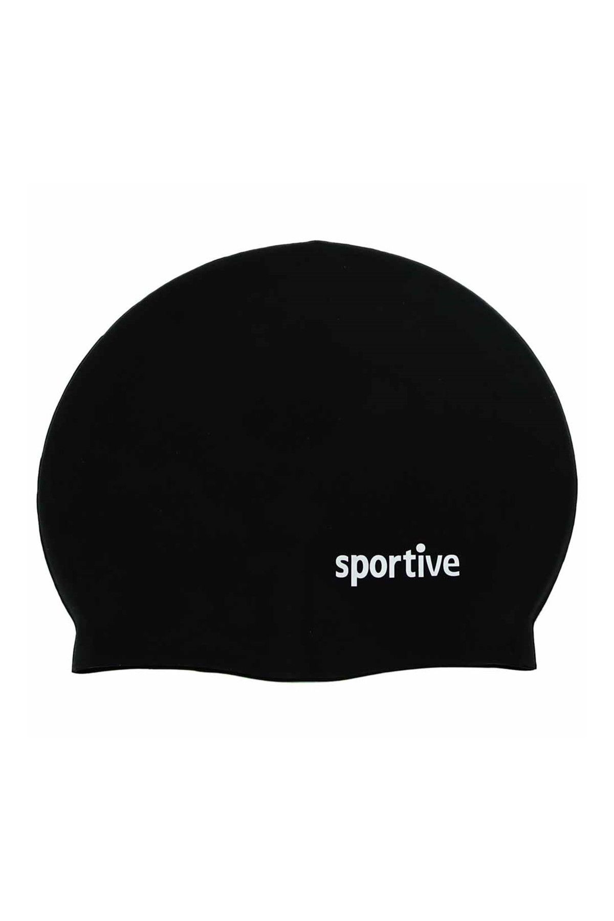 Sportive Silikon Siyah Yüzücü Bone
