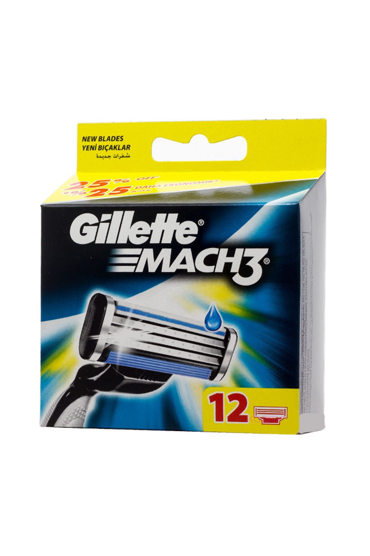 Gillette Mach-3 Tıraş Bıcağı 12'Li