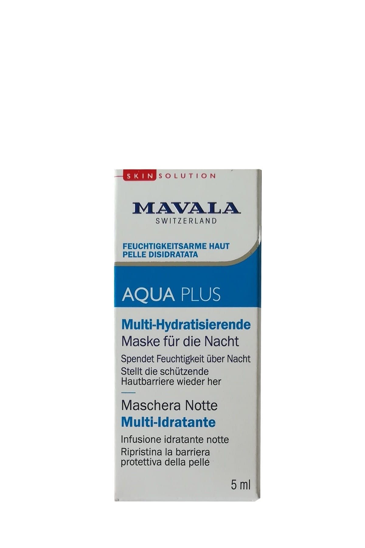 Mavala Aqua Plus Multi Nemlendirici Uyku Maskesi 5 Ml