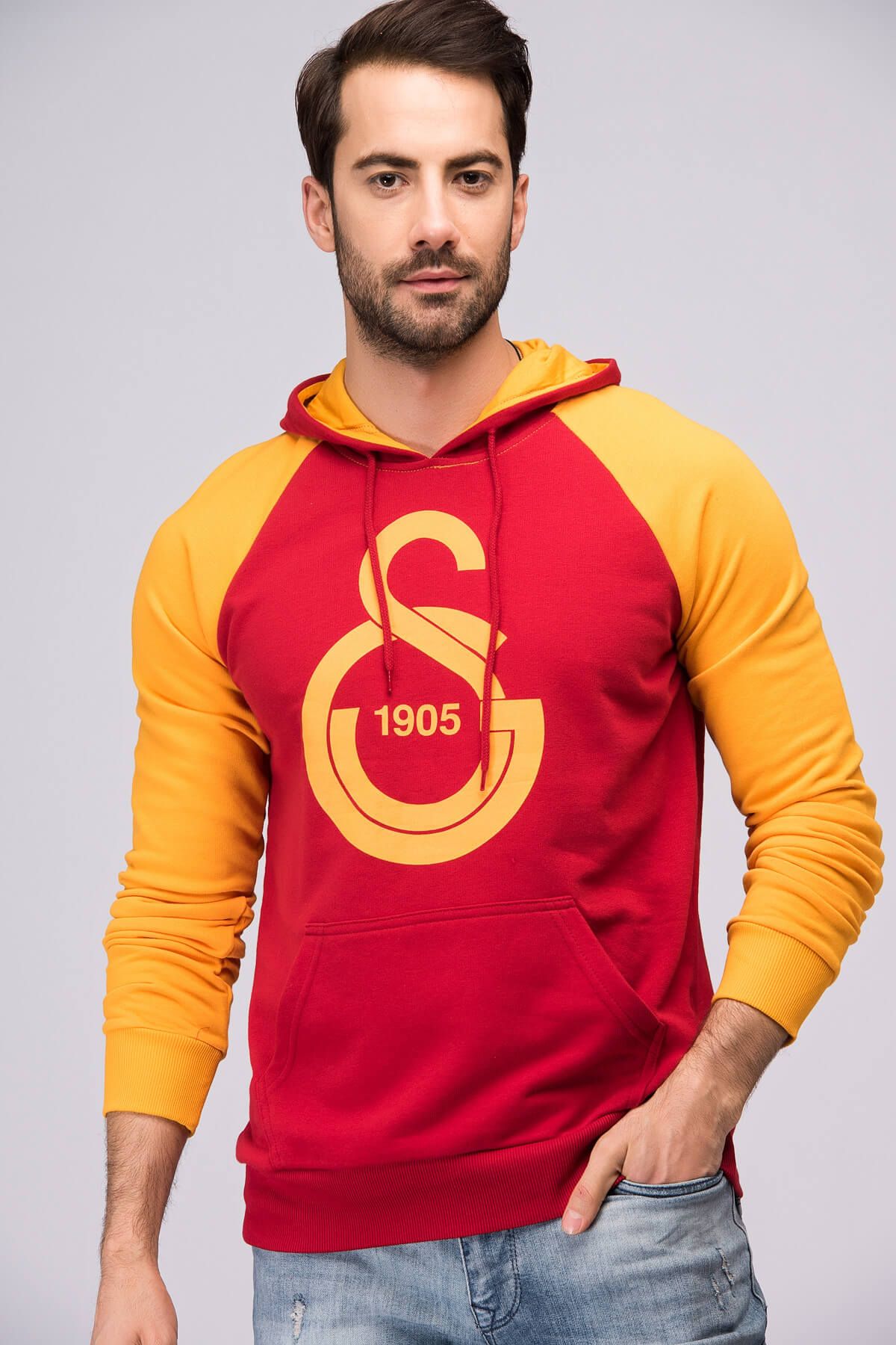 Galatasaray Galatasaray Erkek Sarı Kırmızı Sweatshirt E85643