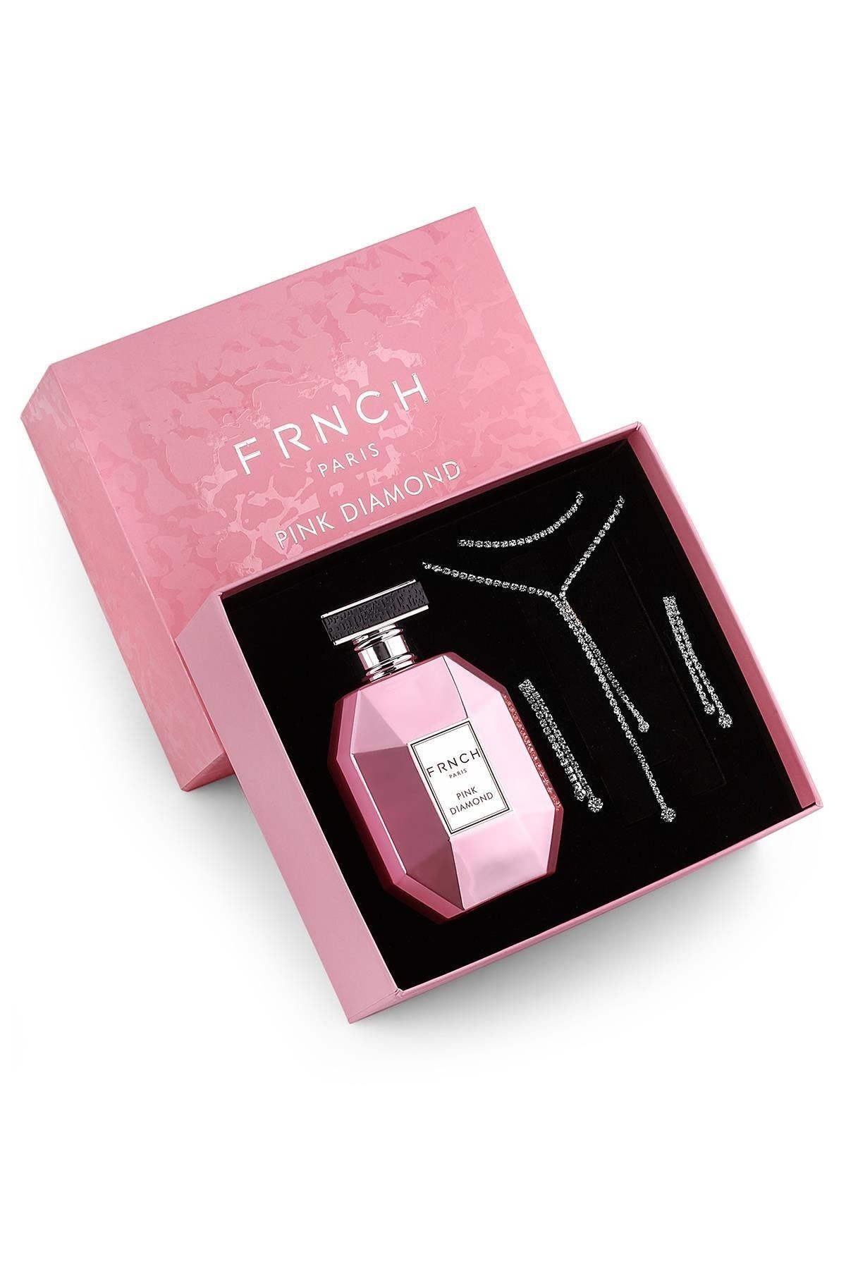 FRNCH Pink Diamond Kadın Parfüm 75 Ml Kadın Zirkon Set Frp10006-106-k