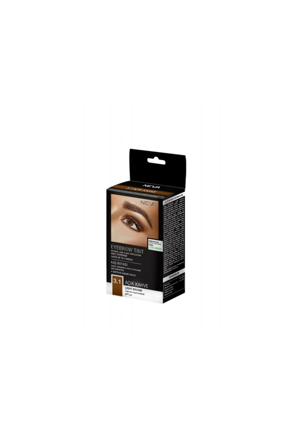 Neva Eyebrow Tint Vegan Kaş Boyası Seti 3.1 Açık Kahve