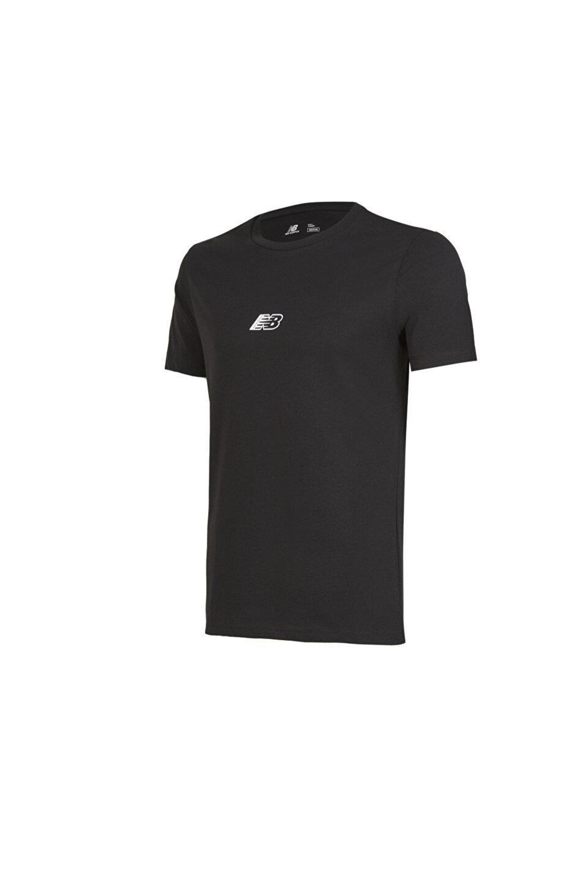 New Balance Erkek Siyah T-shirt Mnt1347-bk