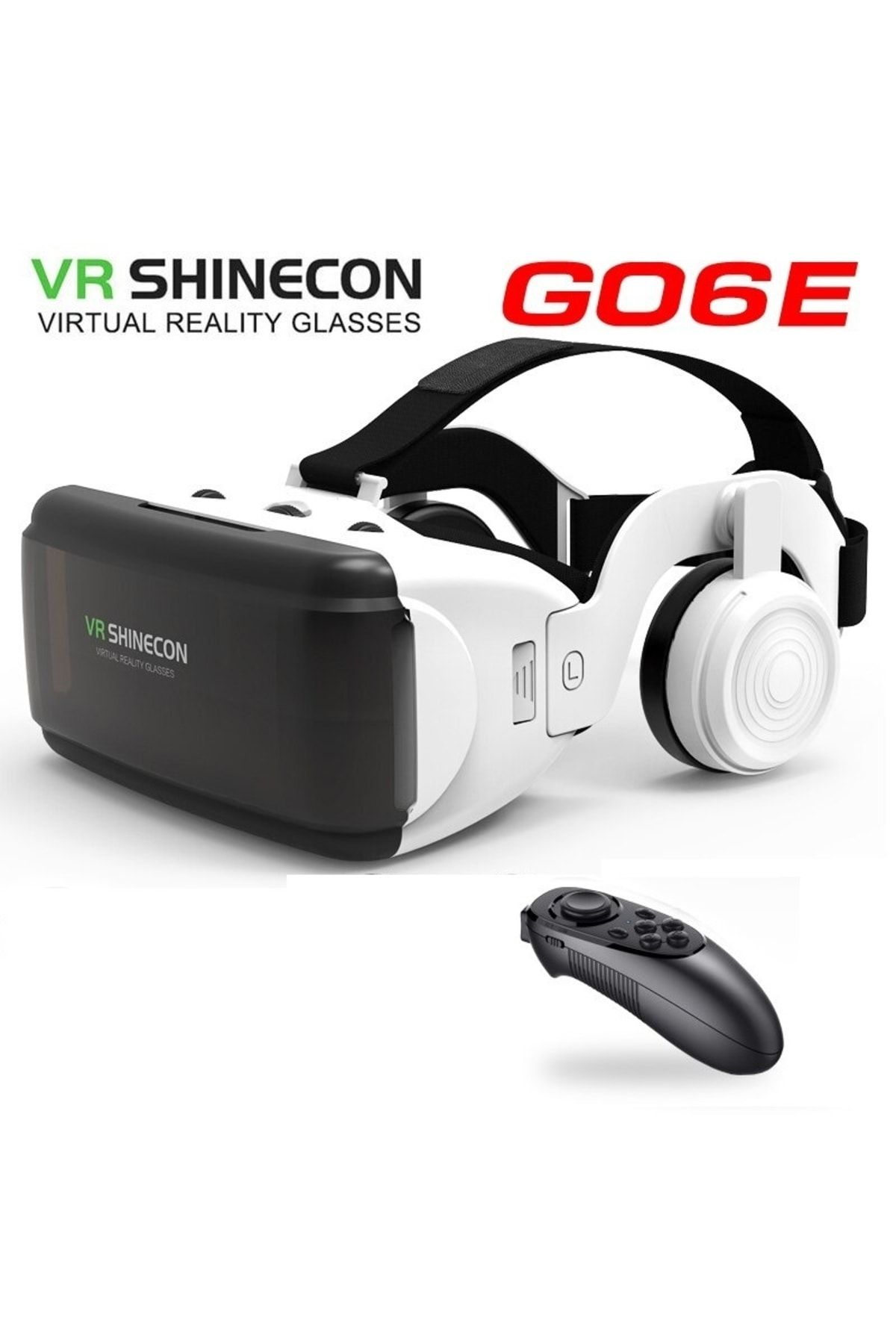 VR Shinecon 4.7”ınç 6.75” Inç Kadar 3d Vr Sanal Gerçeklik Gözlüğü Kumandalı G06ea